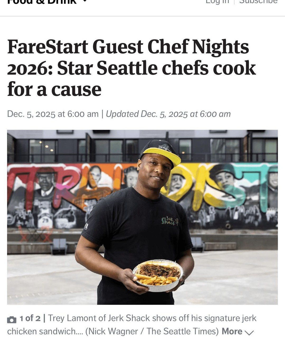 Tonight's the night - excited to be partnering with @_farestart for their guest chef series! 

FareStart is a nonprofit organization that transforms lives through food. By providing hands-on culinary job training and support services, FareStart helps