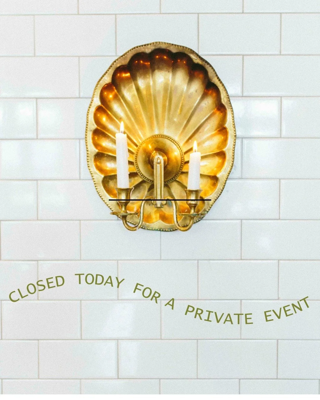 ✨ CLOSED TODAY 5/19 FOR A PRIVATE EVENT!✨ 

We will reopen tomorrow - see you then 😘