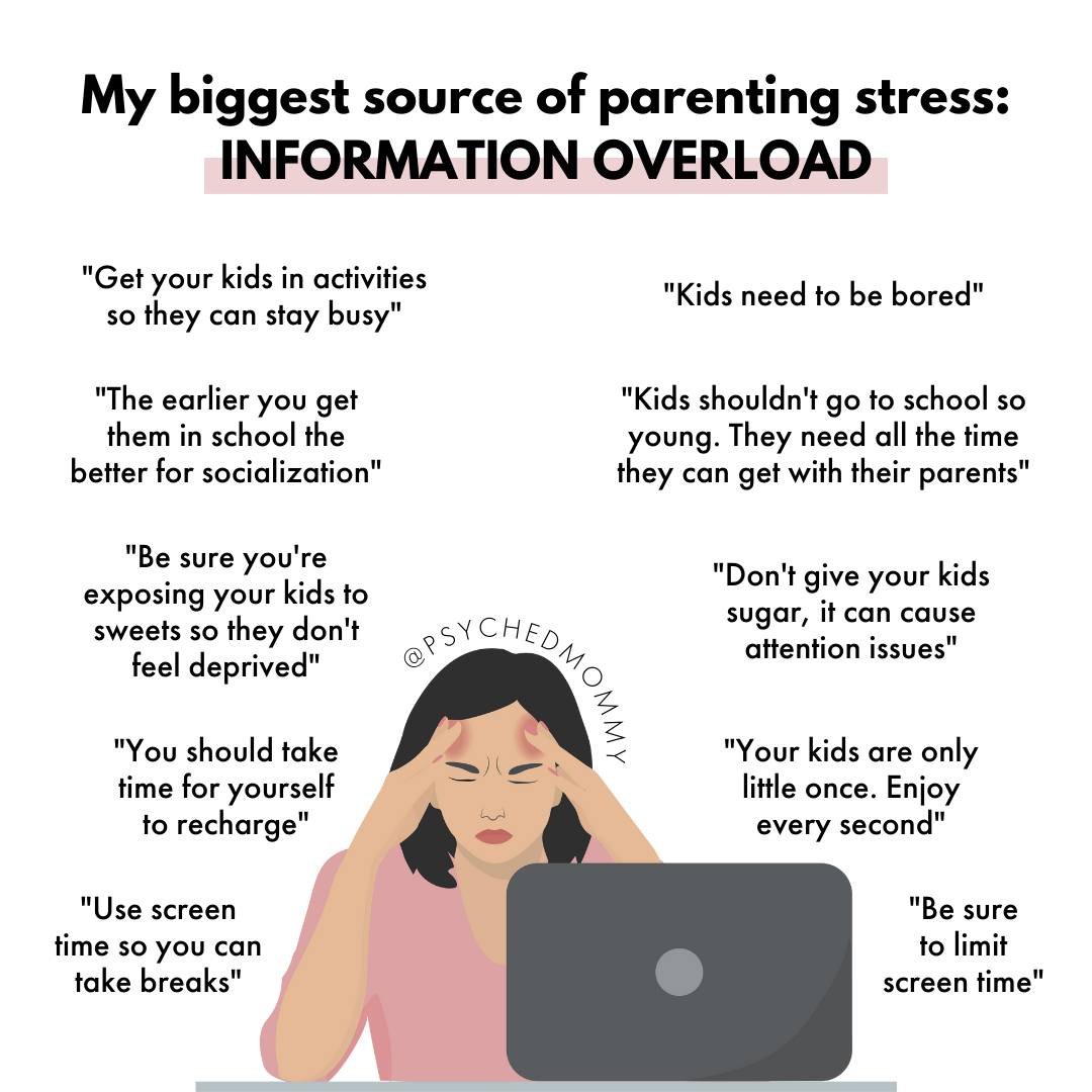 Are you experiencing information overload? So many of the messages we get are conflicting. It's hard to know what's &quot;right.&quot;⁠
⁠
As parents, on any given day and depending on the source, it all sounds like the right choice. This leaves us fe