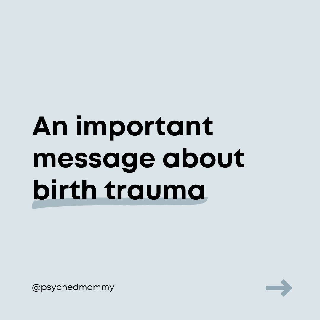 Let&rsquo;s talk about birth trauma. 

Some people experience events during pregnancy and childbirth that would traumatize any NON-pregnant person. For others, it&rsquo;s not necessarily a dramatic event that triggers this trauma. Instead, other feel