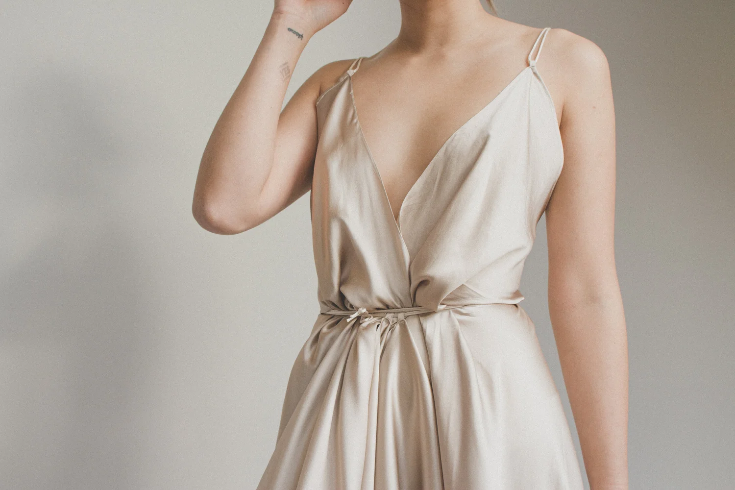 Champagne Silk Gown  SD