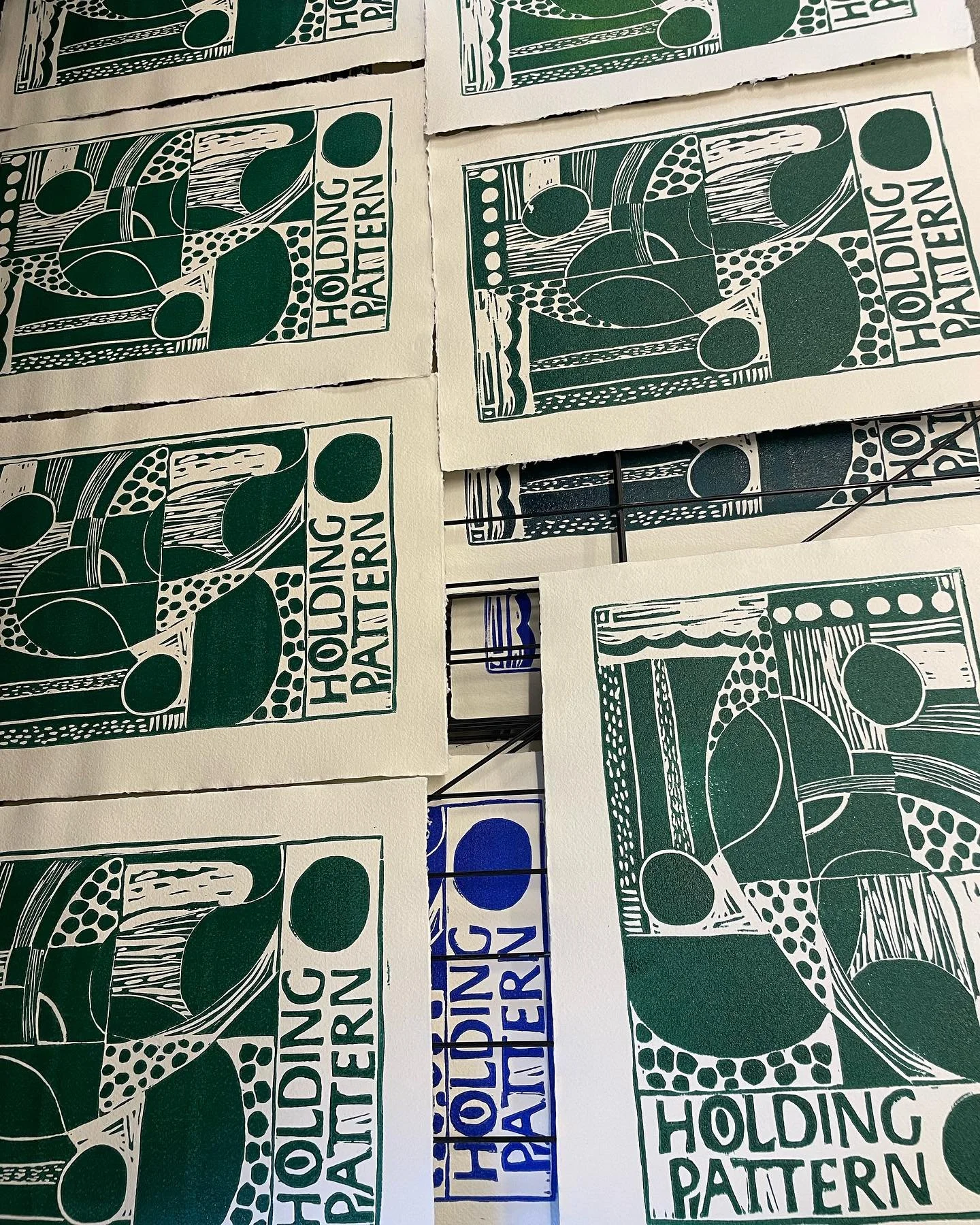 20 prints for the 1 year anniversary of Holding Pattern @hannahcameronmusic 🎉
Printed on handmade cotton rag paper. Up to my usual tricks avoiding uniformity which makes these prints extra special depending on whether you approve of things that aren