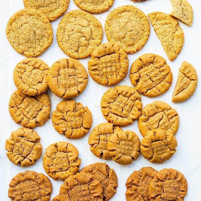 No flour? No problem! These flourless peanut butter cookies are the cookie for you if you don't have flour right now. Made with all natural peanut butter, I tested a couple brands to make sure it works, and I also tested tahini, and roasted almond bu