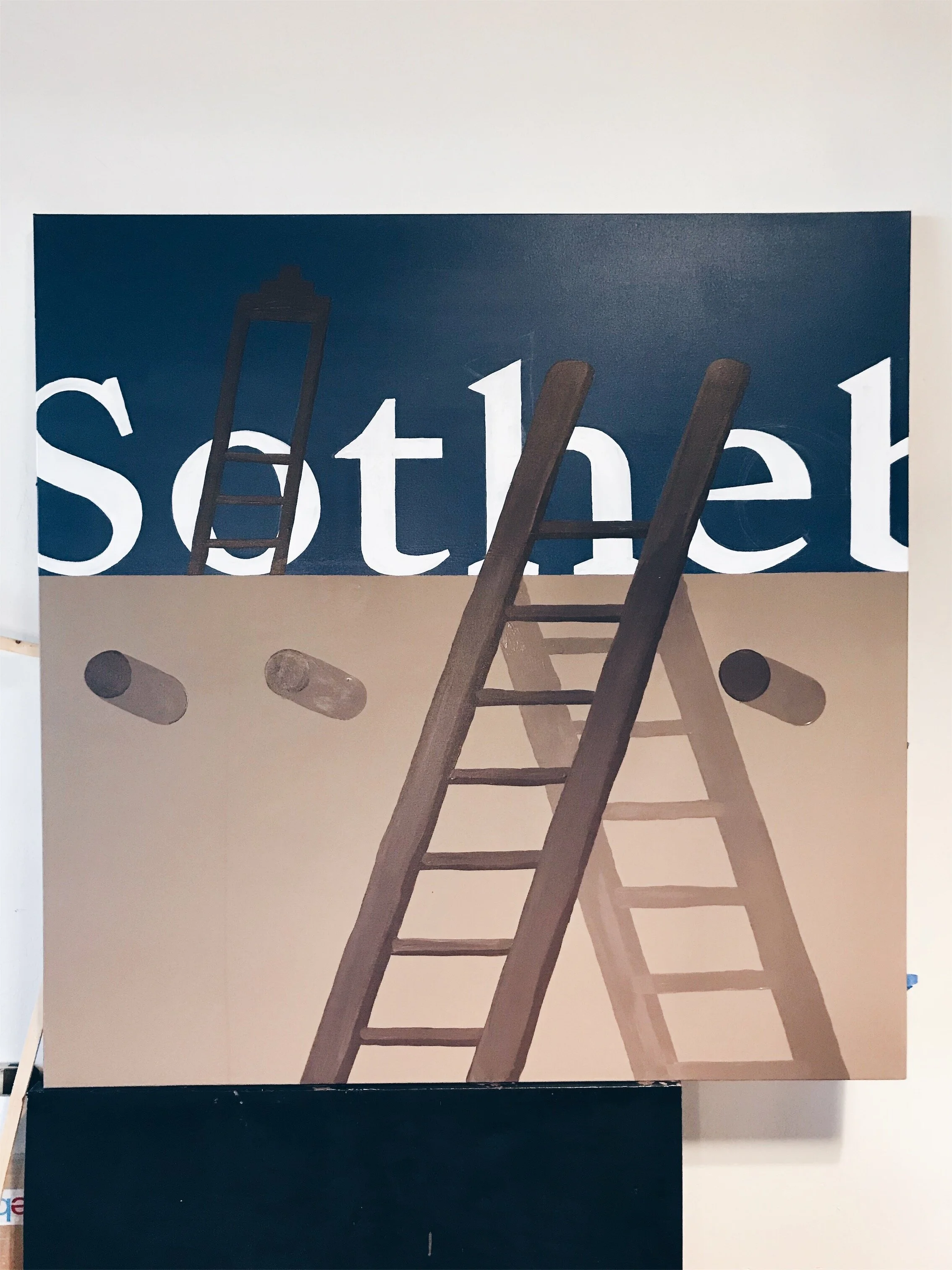 Sotheby's Adobe Painting by Jaque Fragua