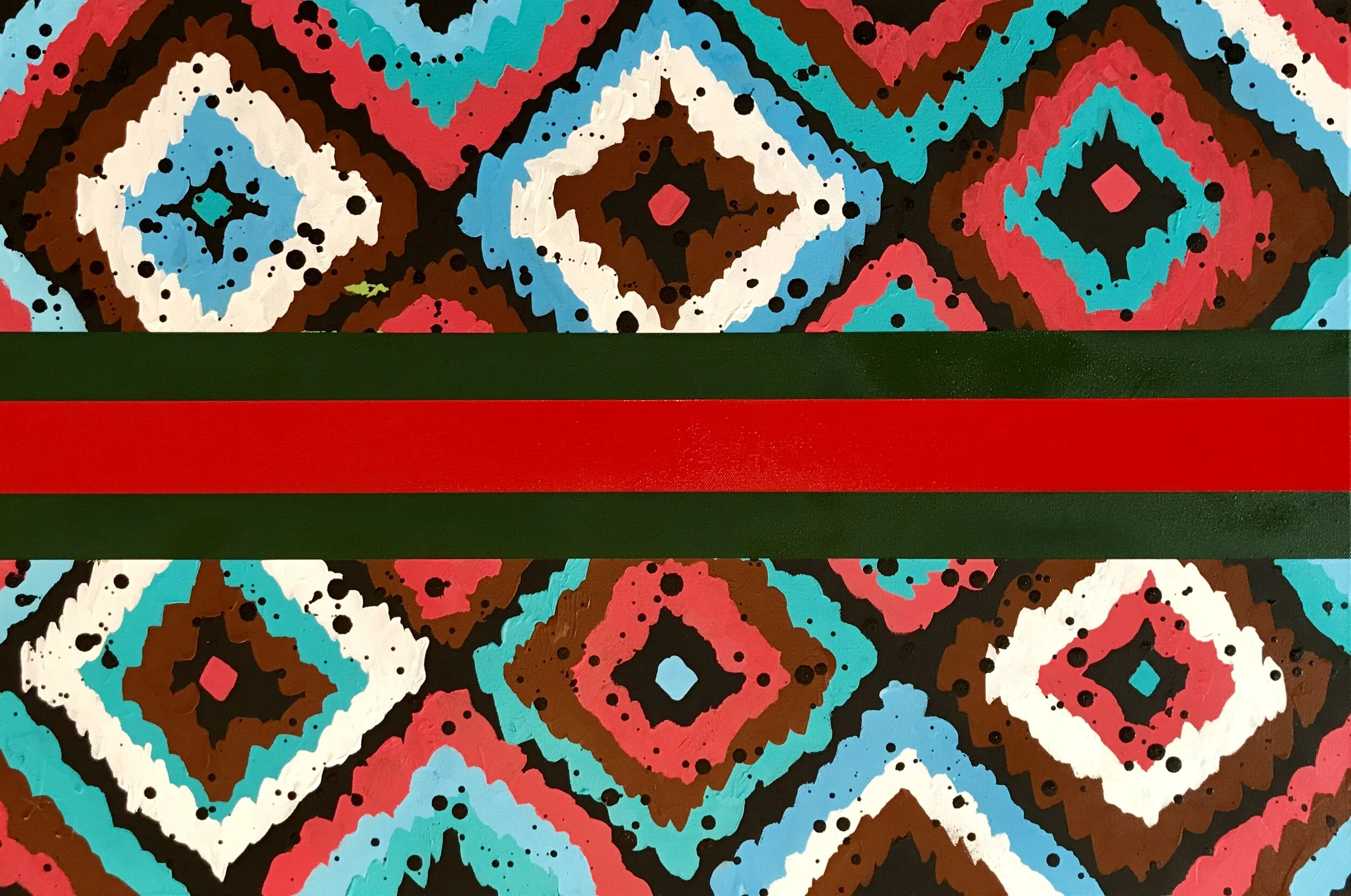 GUCCI Rug Painting by Jaque Fragua