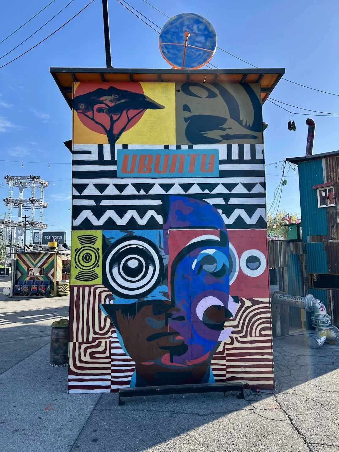 EDC 2025 Ubuntu Stage 1 Painting by Jaque Fragua