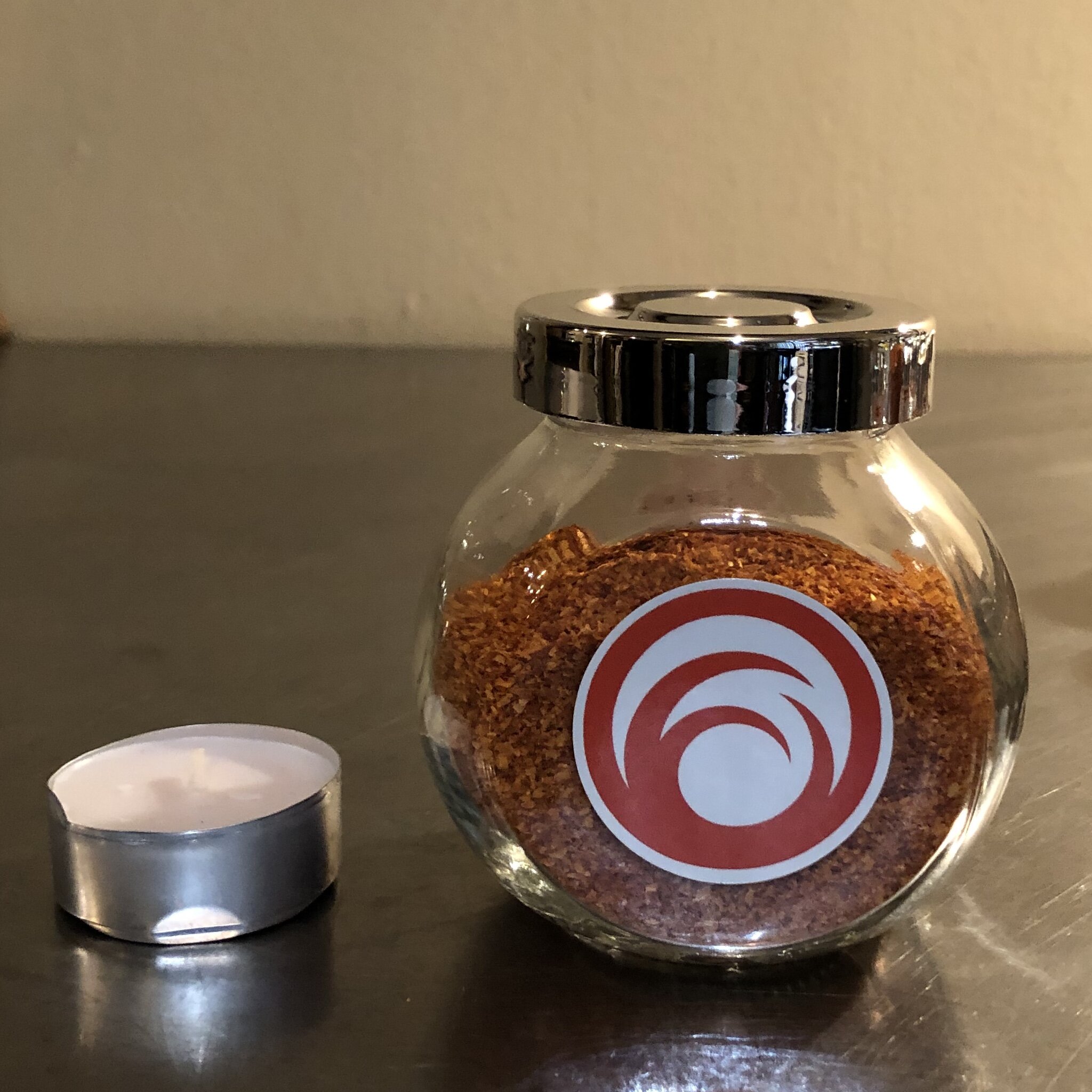 Large 2.0 ounce glass jar