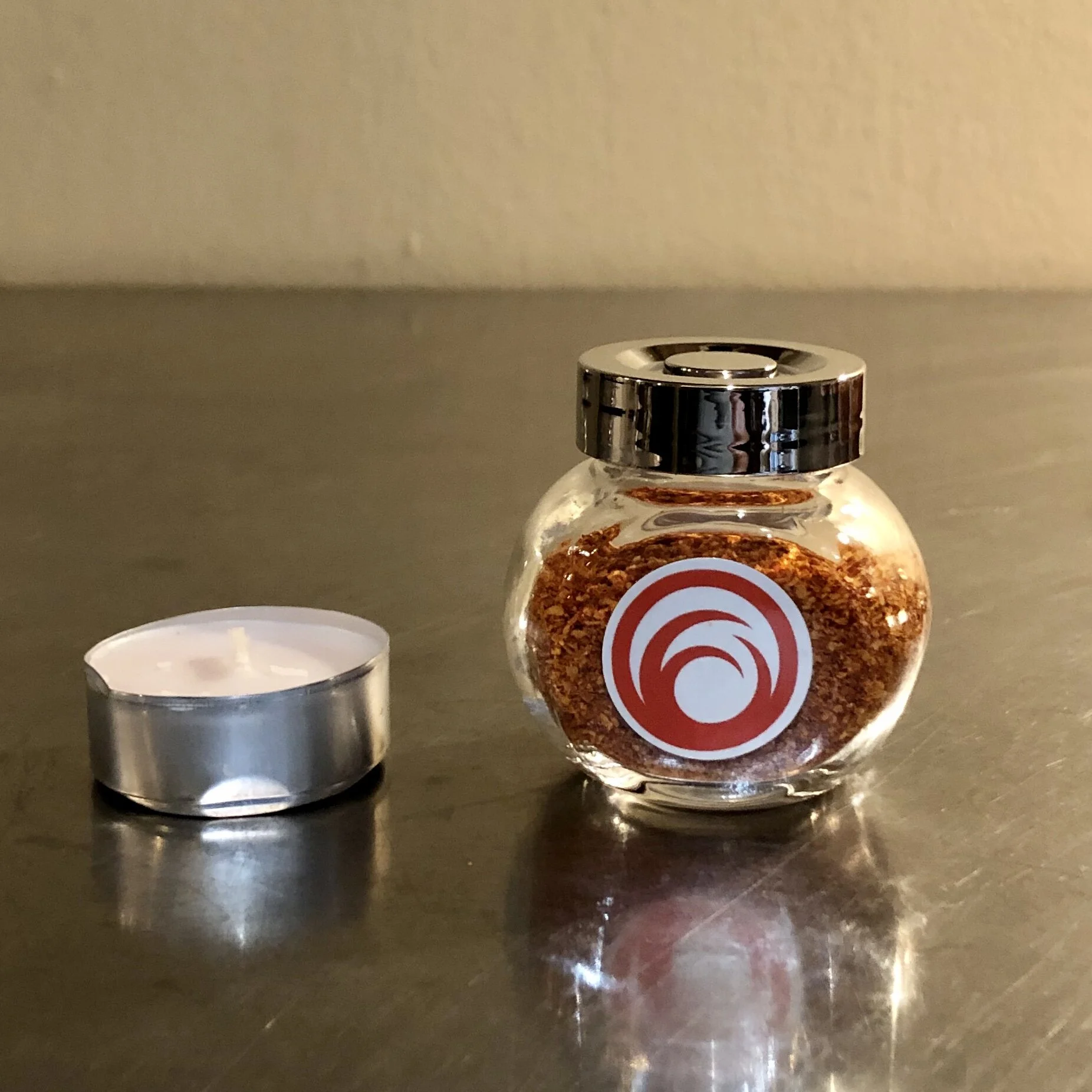 Small 0.5 ounce glass jar