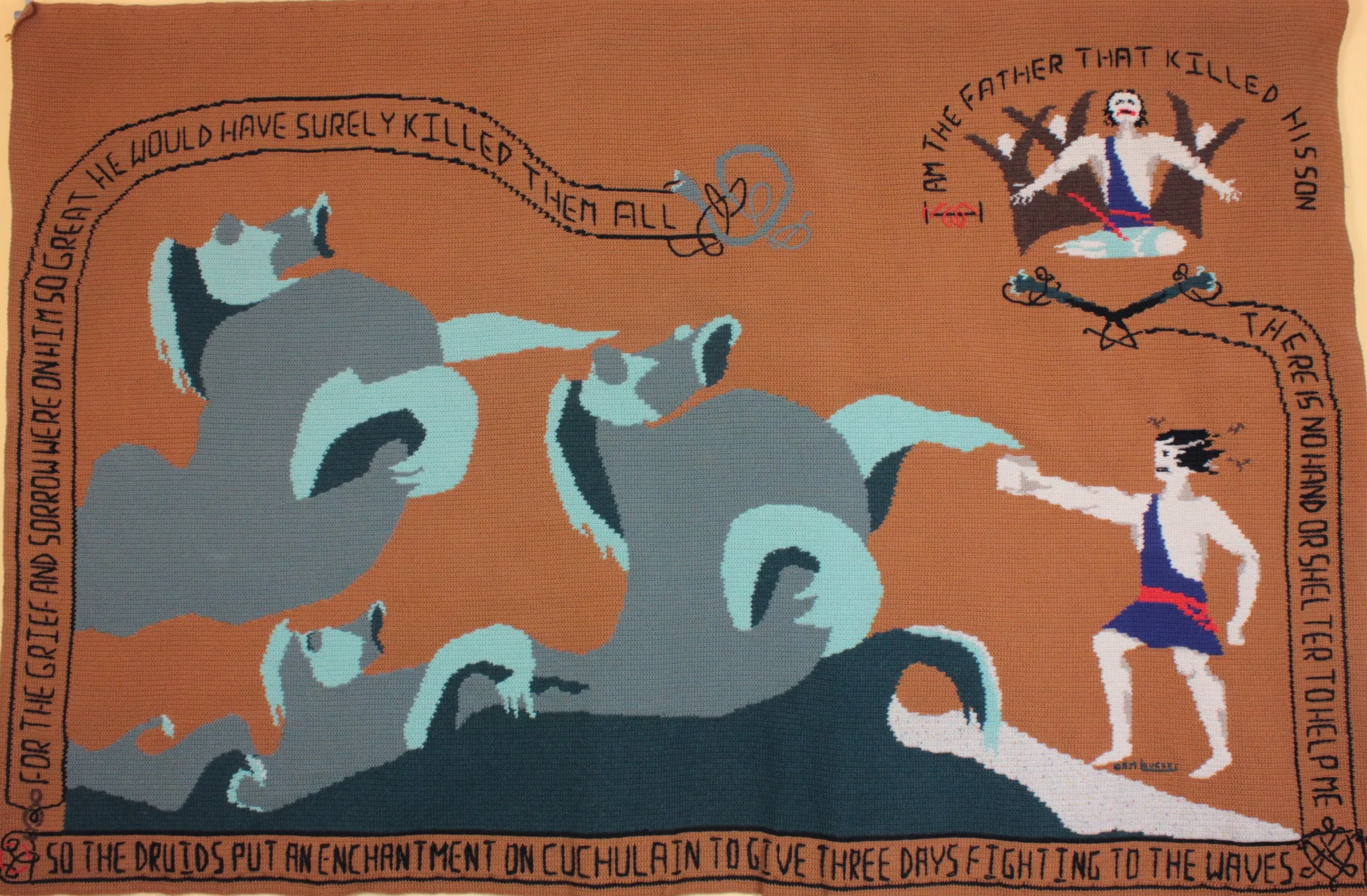 Cuchulain Battling the Waves