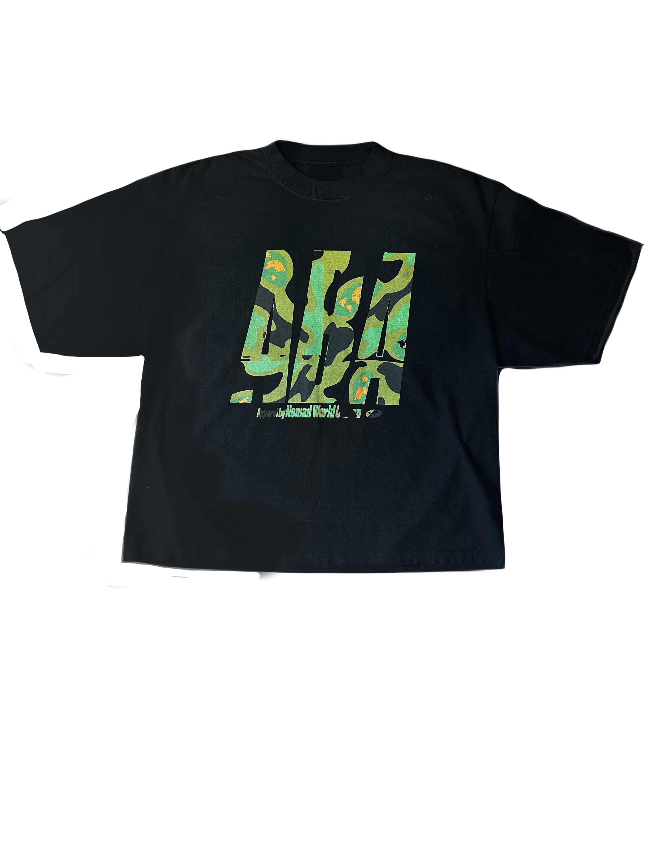 Nomad World Citizen x ABA Oversize Brand Camo Tee-Black