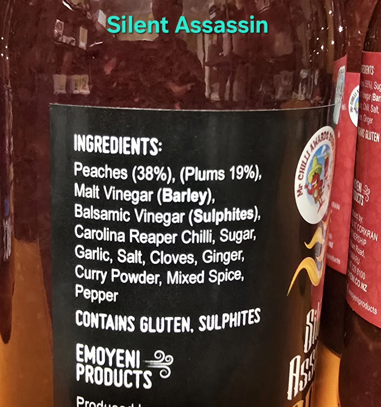 Silent Assassin Sauce (AKA Jeff's Favourite) 275ml