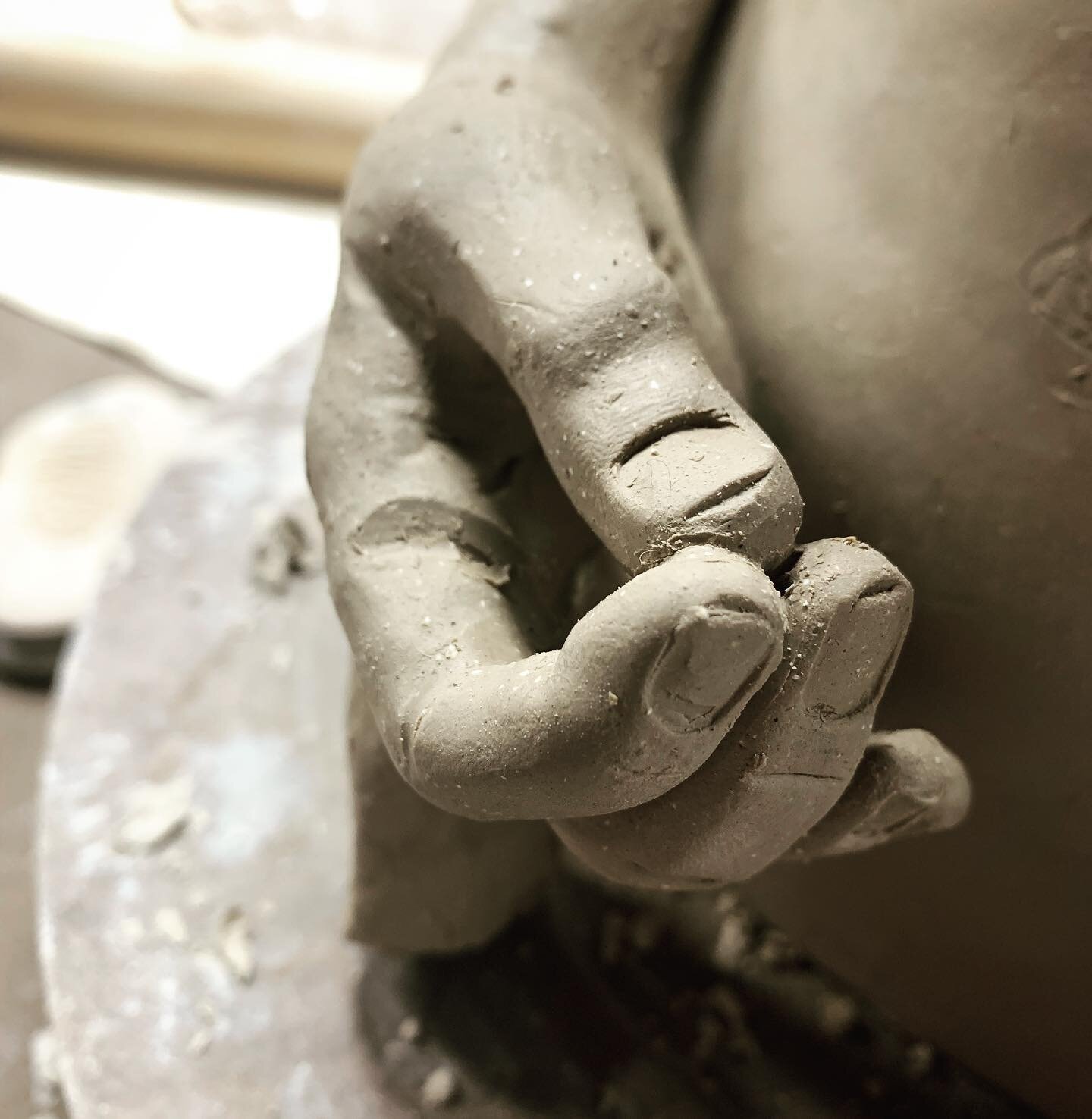 #details #hands #figurativeart #figurativepottery #thesehands #wip