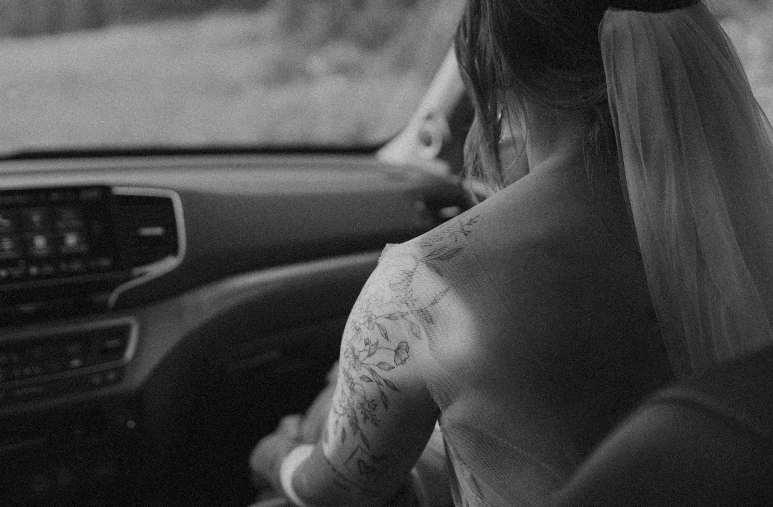 Evening drive through the mountains after a Crested Butte elopement