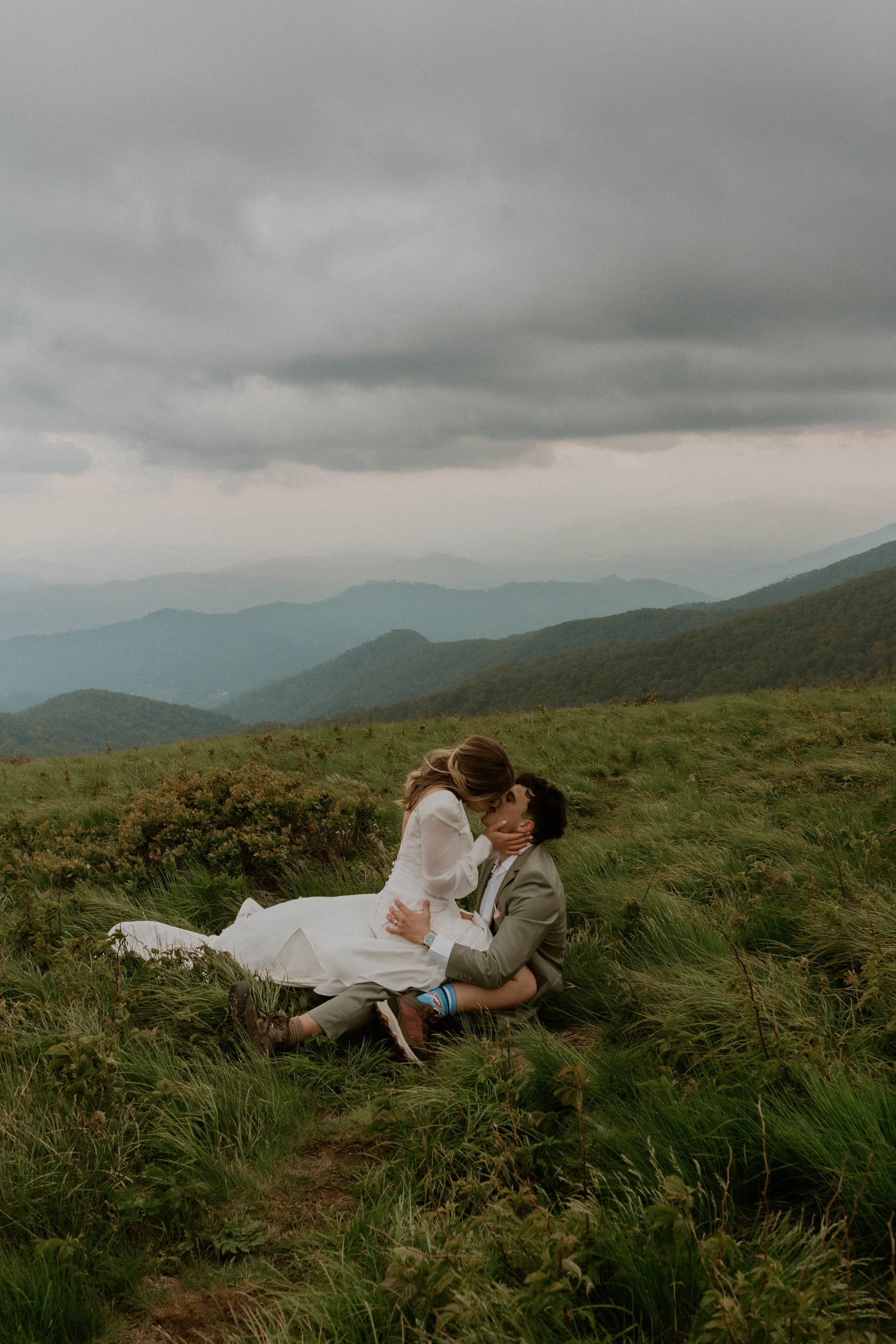 Olivia and Austin: An Intimate, Windswept Wedding on Roan Mountain