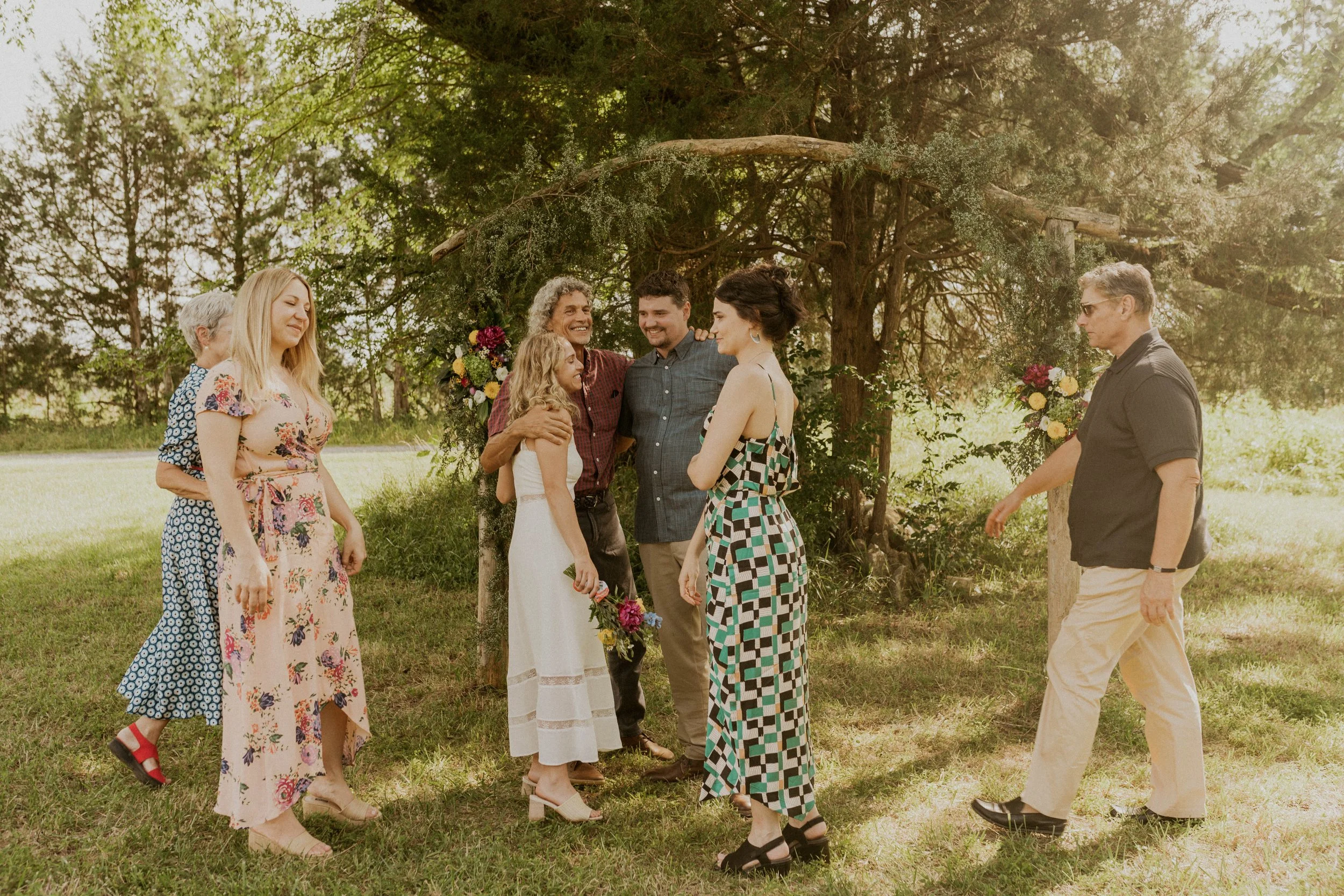 Documentary elopement photography of heartfelt vows in a natural outdoor setting
