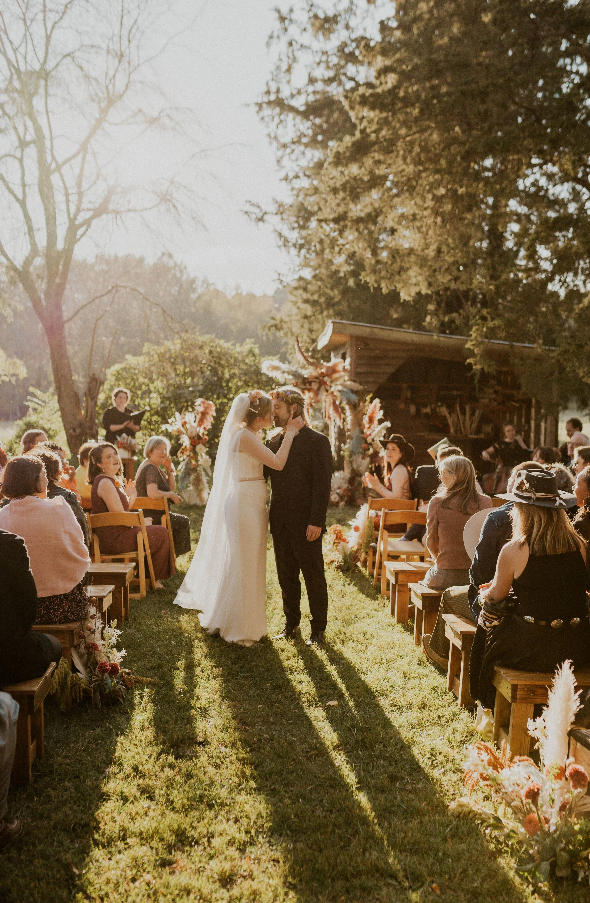 Sol and Ian's wedding at Windy Hill Farms in Cedar Grove, North Carolina