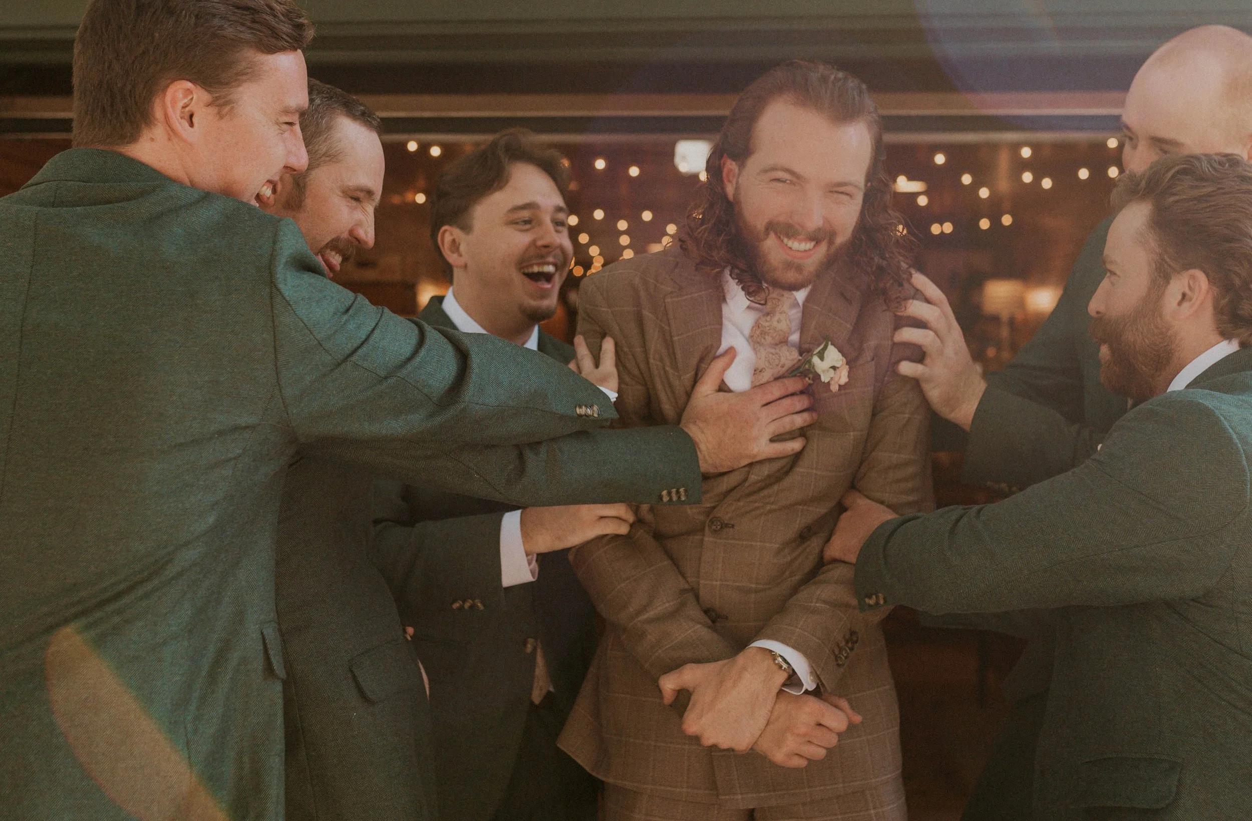 Documentary wedding photography during an intimate Durham NC wedding