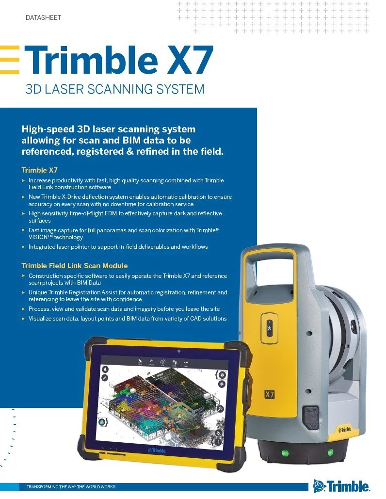 DATASHEET Trimble X7 Scanner BuildingPoint Scandinavia