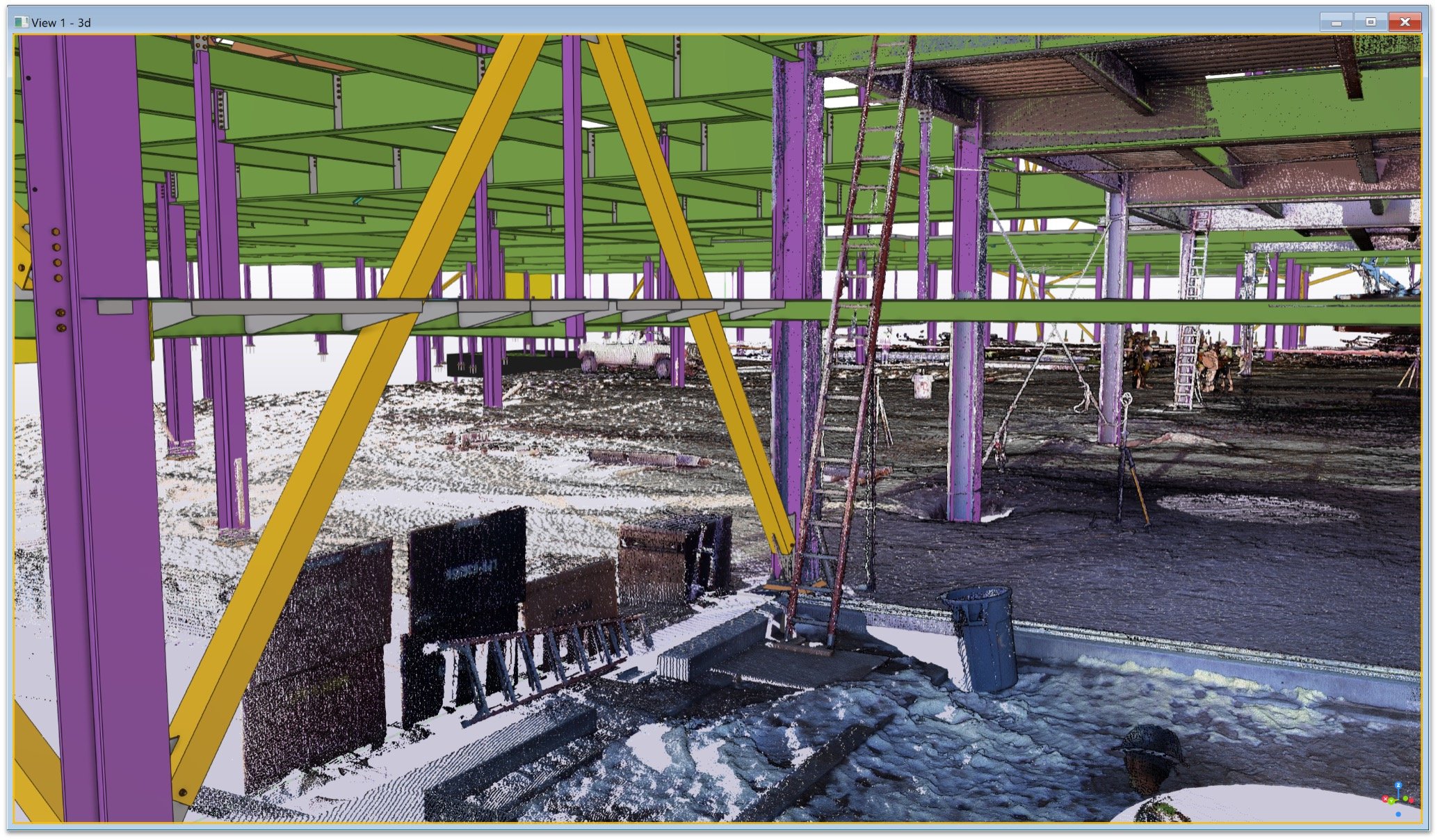 Point cloud in Tekla Structures