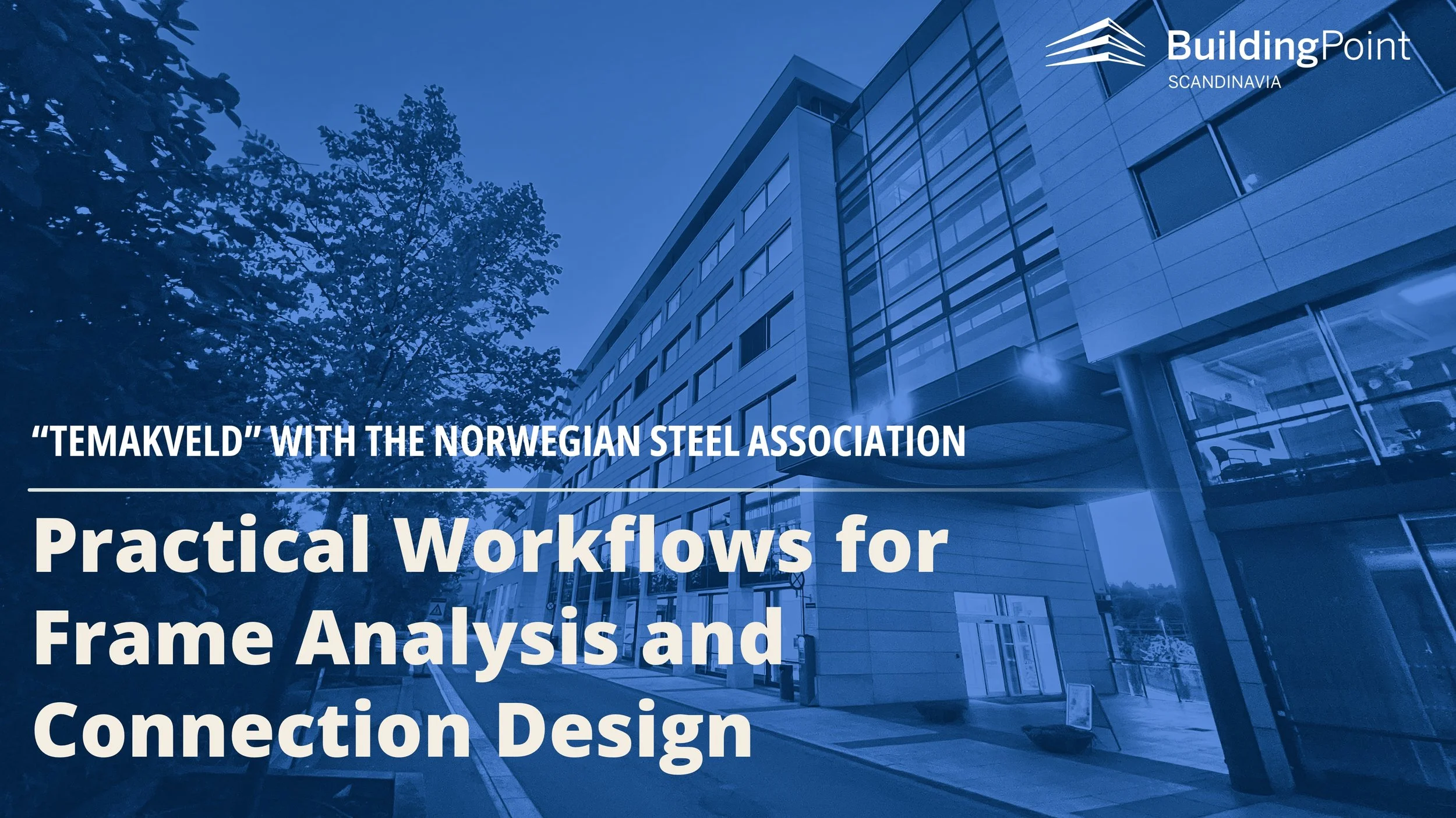 Norwegian Steel Association evening event: Practical Workflows in Frame Analysis and Connection Design 
