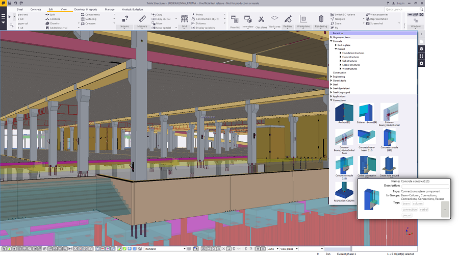 Software precast concrete rebar industry