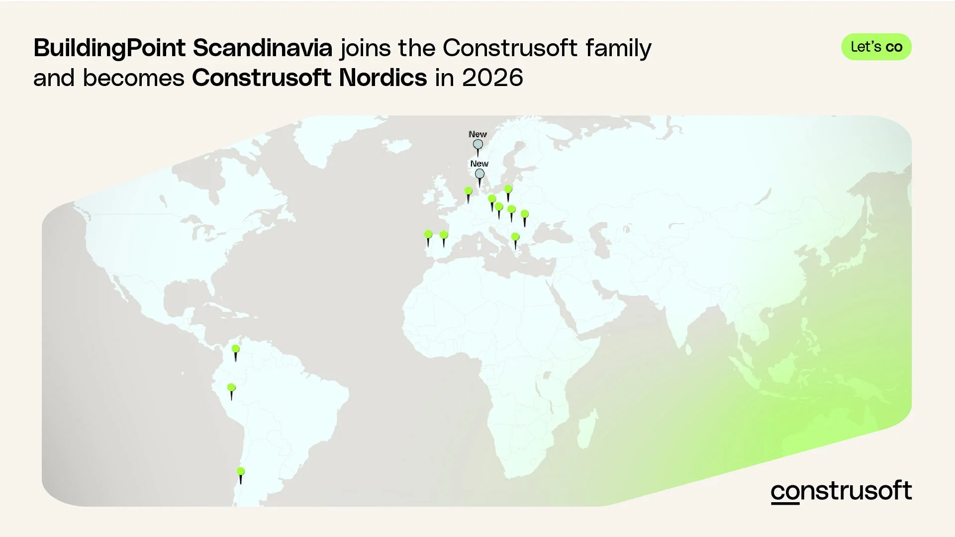 BuildingPoint Scandinavia is becoming Construsoft Nordics