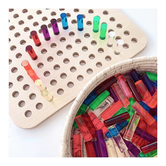 LOVE, love, love this resource!!
❤️
Little kids love posting the coloured rods while older children love making patterns and pictures!!
#Perfect 
Want to HIRE this for a play date in the school holidays or for your party?
Check out the website or DM 