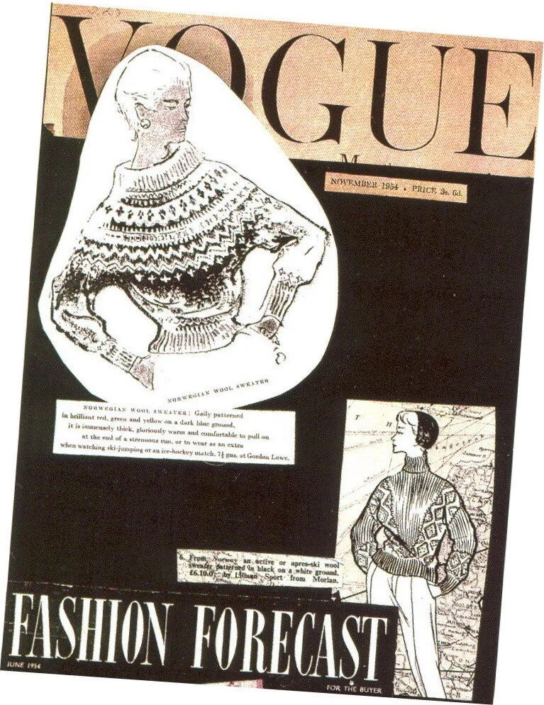 1954 Engelske VOGUE   Unn Søilands gensere Ekimo og Geilo.jpg