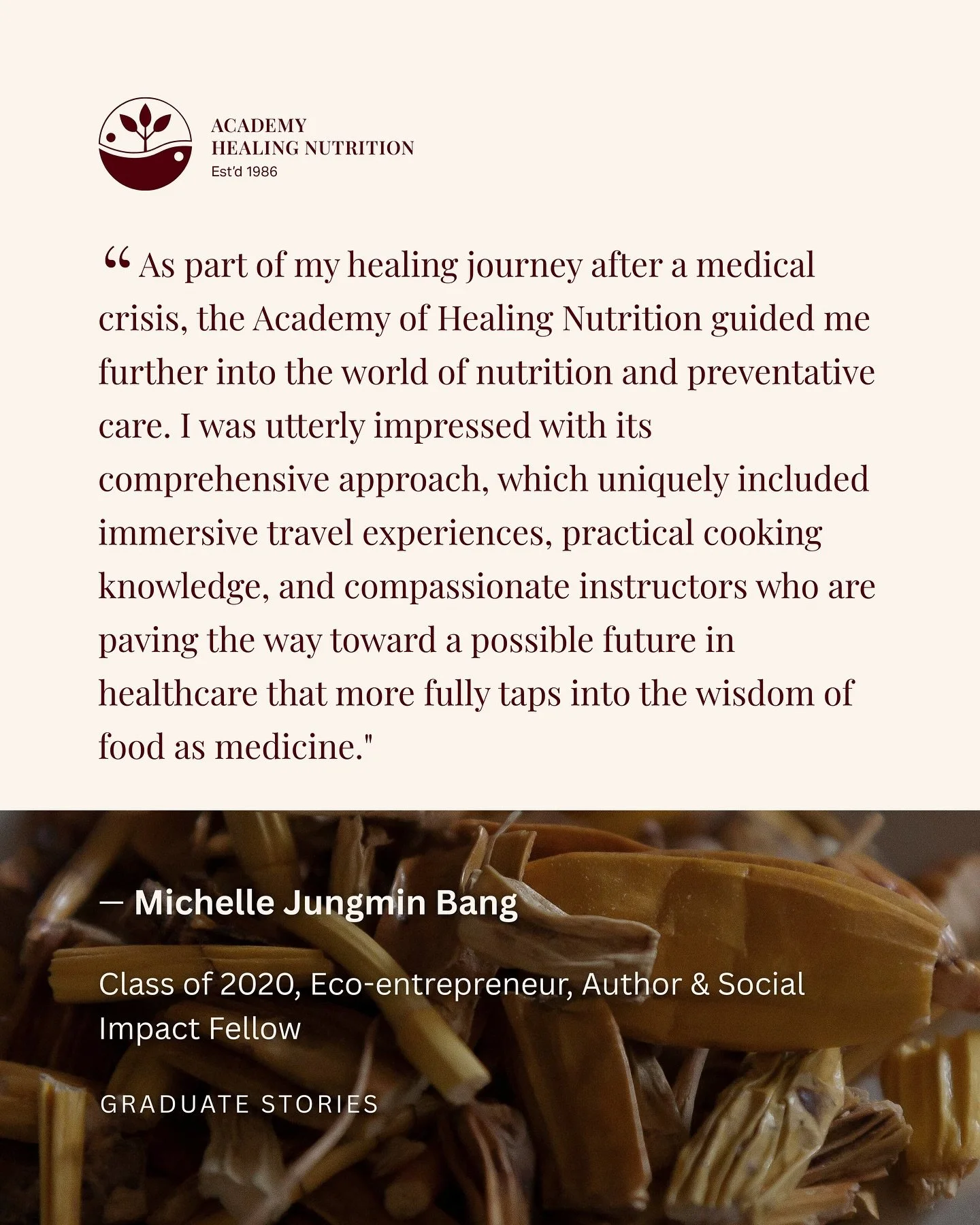 Meet Michelle Jungmin Bang, Class of 2020—a Harvard Business School graduate, Chivas Venture Social Impact Fellow, award-winning eco-entrepreneur, and author of Sun & Ssukgat: The Korean Art of Self-Care, Wellness & Longevity.
After a