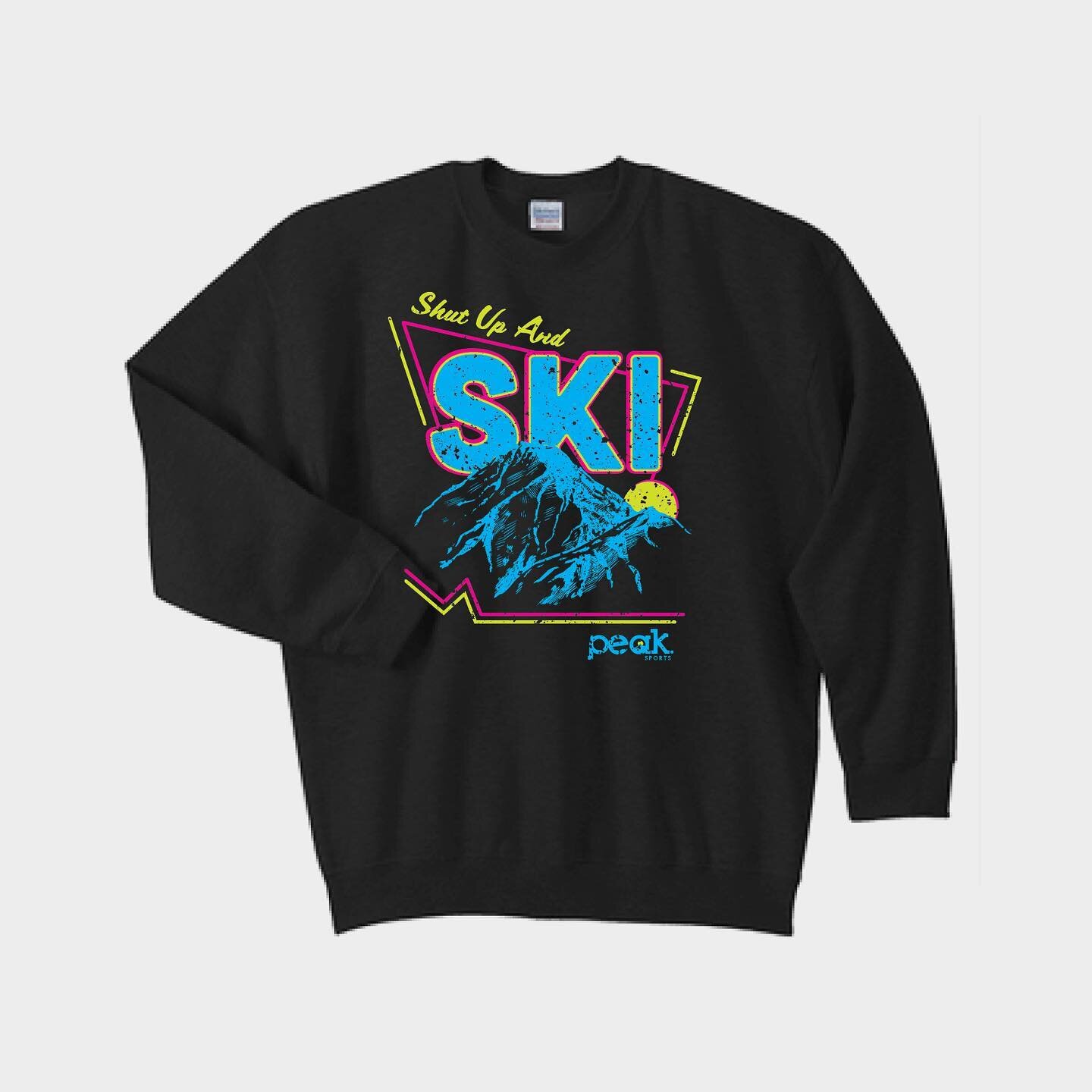 &ldquo;Shut Up and Ski!&rdquo; - Peak Sports merch is the best. 
&bull;
Purchase yours at @peaksports before they are gone!