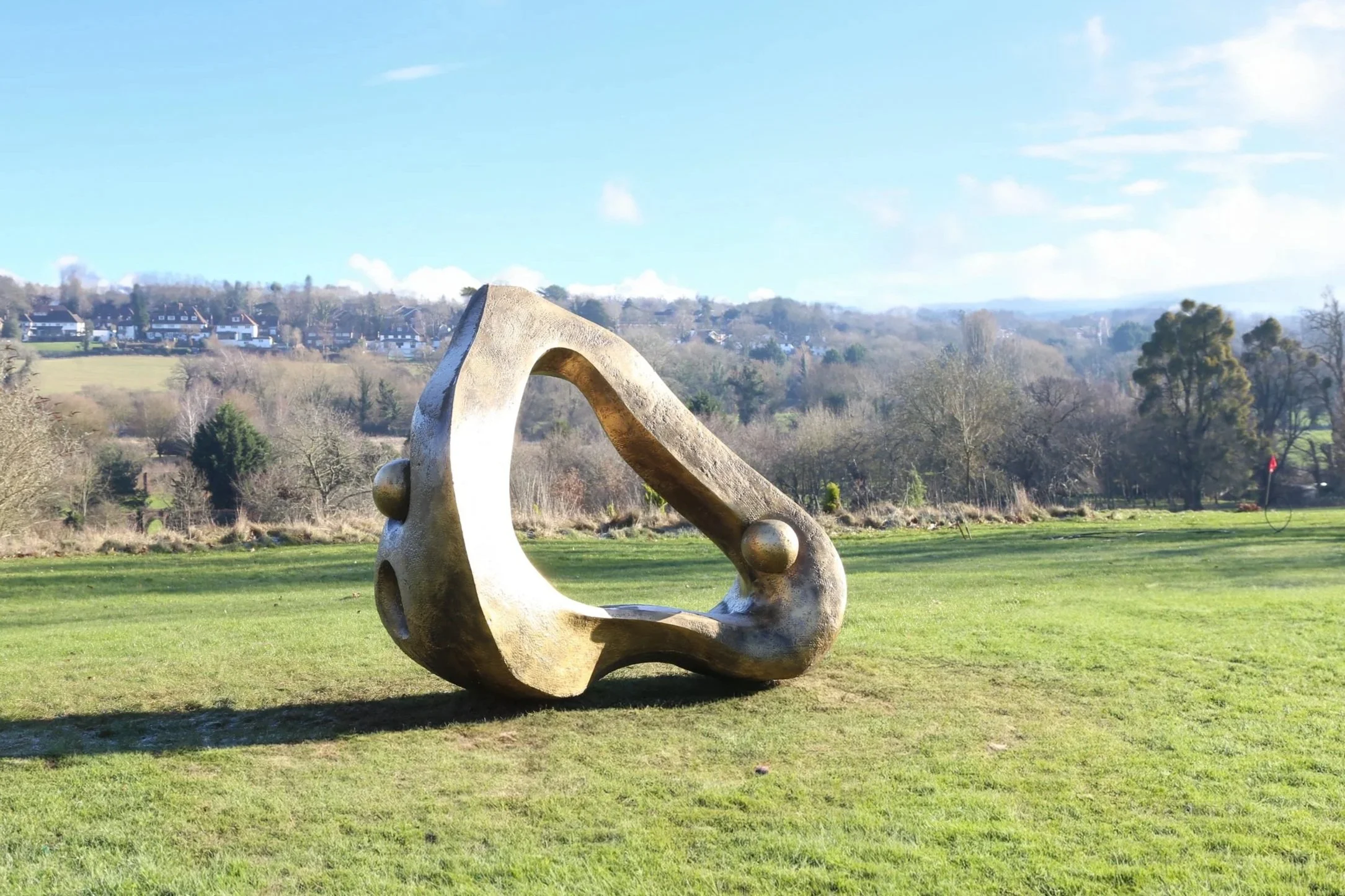 Abstract Bronze monumental sculpture by Sculptor and Artist Lydia Smith. Based in London. Emerging Sculptor using traditional methods and digital tools. 