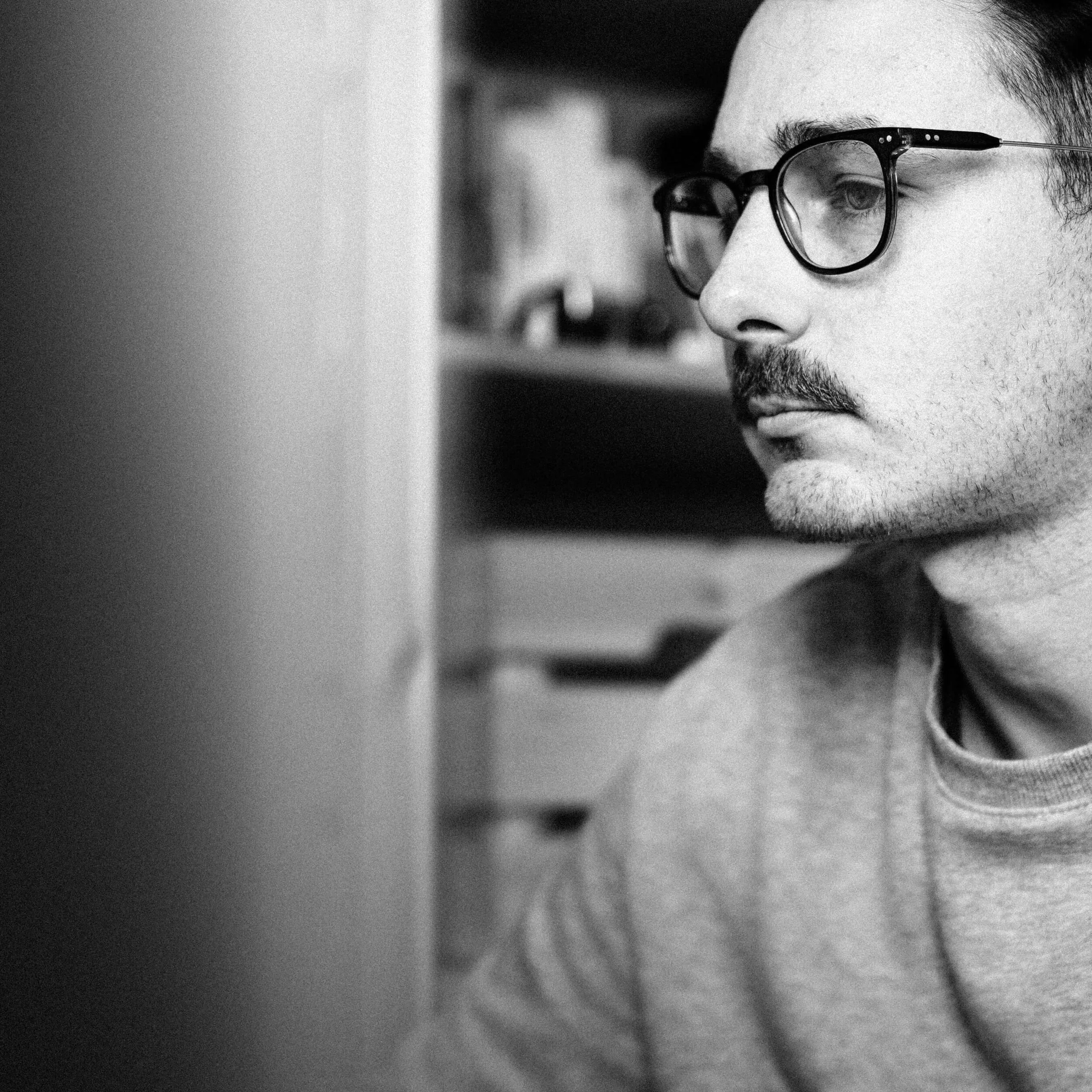 Brand designer Owen Friend working