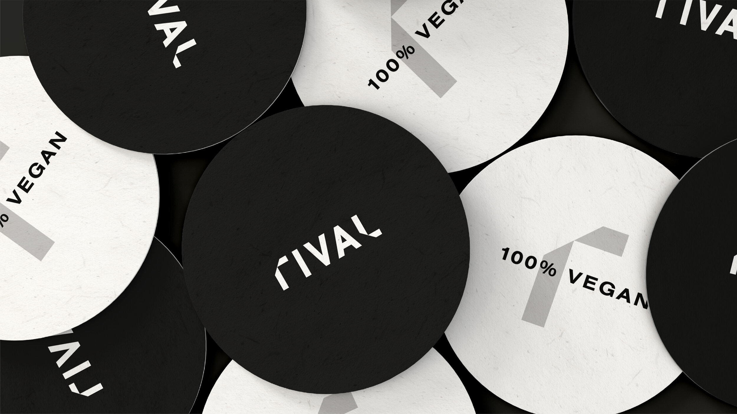 Rival Brewing beer mat design, brand identity by Owen Friend, Cardiff