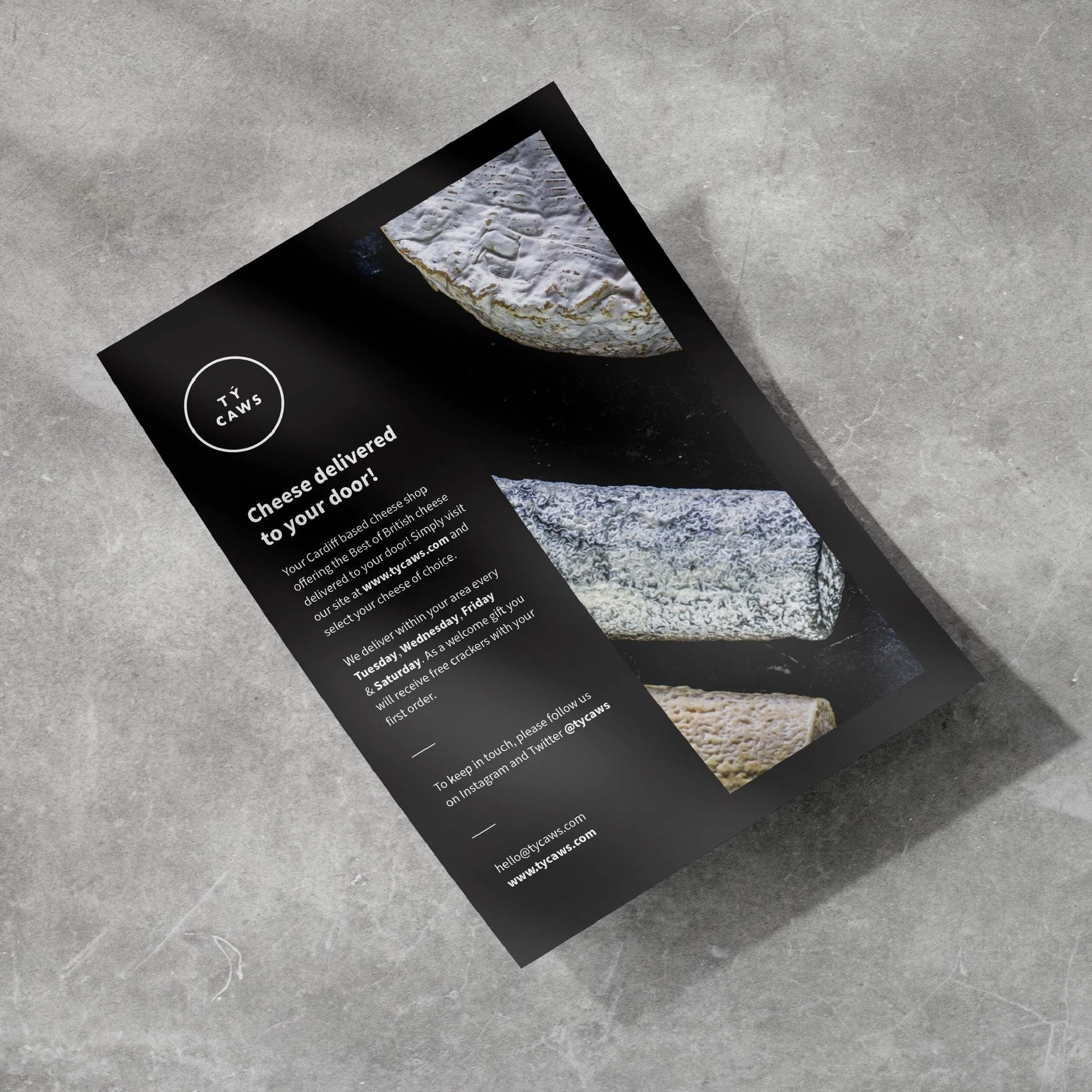 Ty Caws Branded Materials Owen Friend Brand Designer
