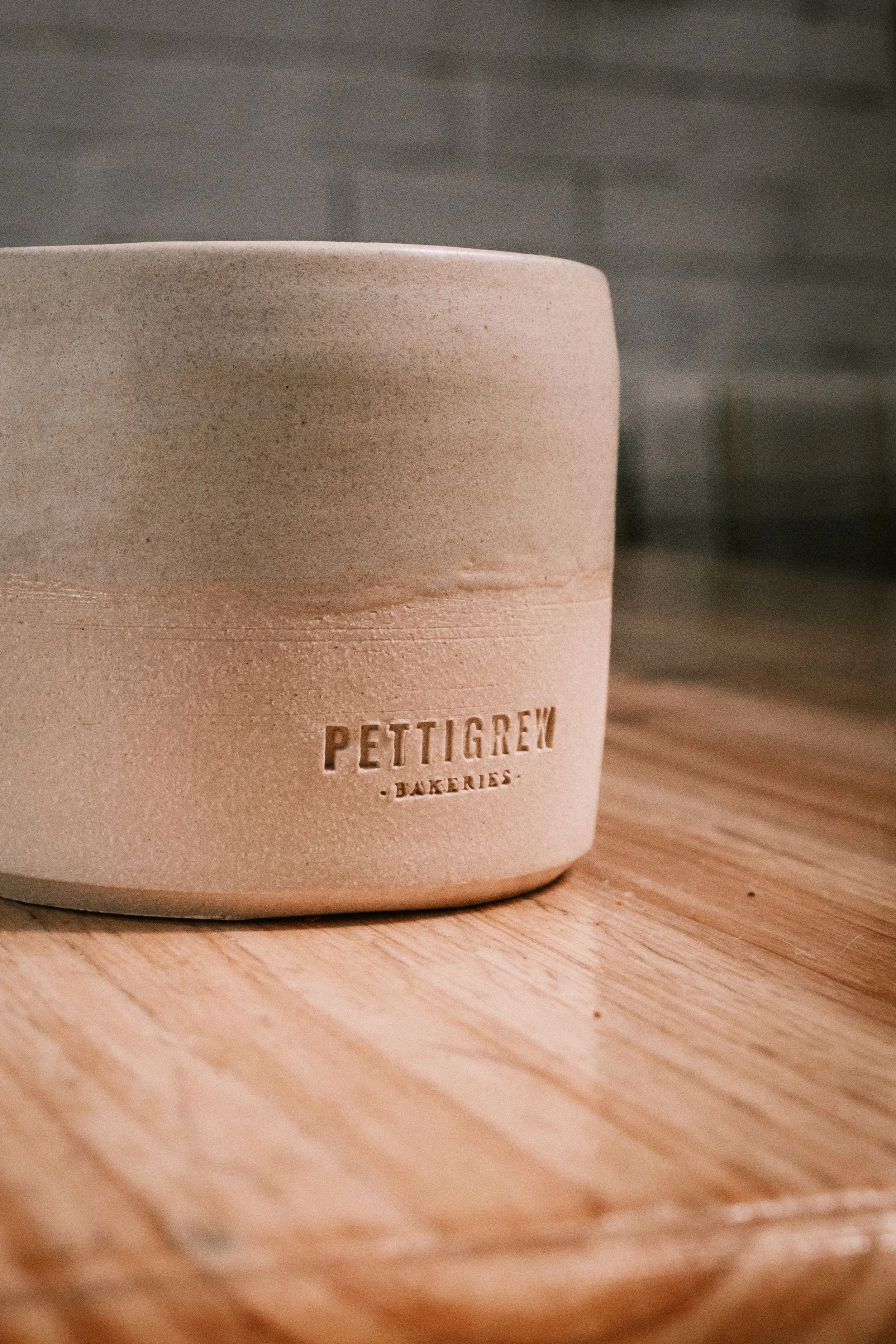 Pettigrew Bakeries typography and colour palette, brand design in Cardiff