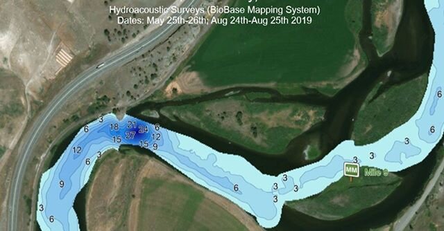 Multiband Hydroacoustic surveys can define river bathymetry...