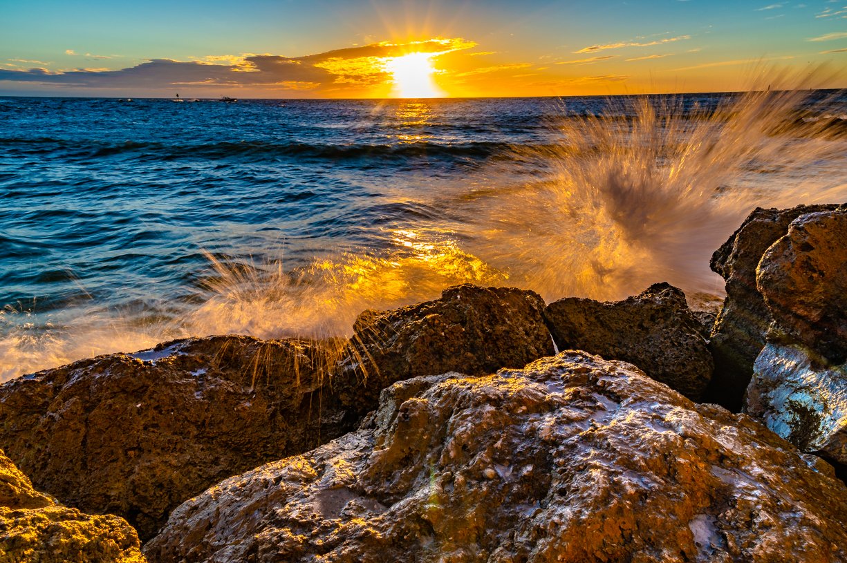 Sunset Splashes