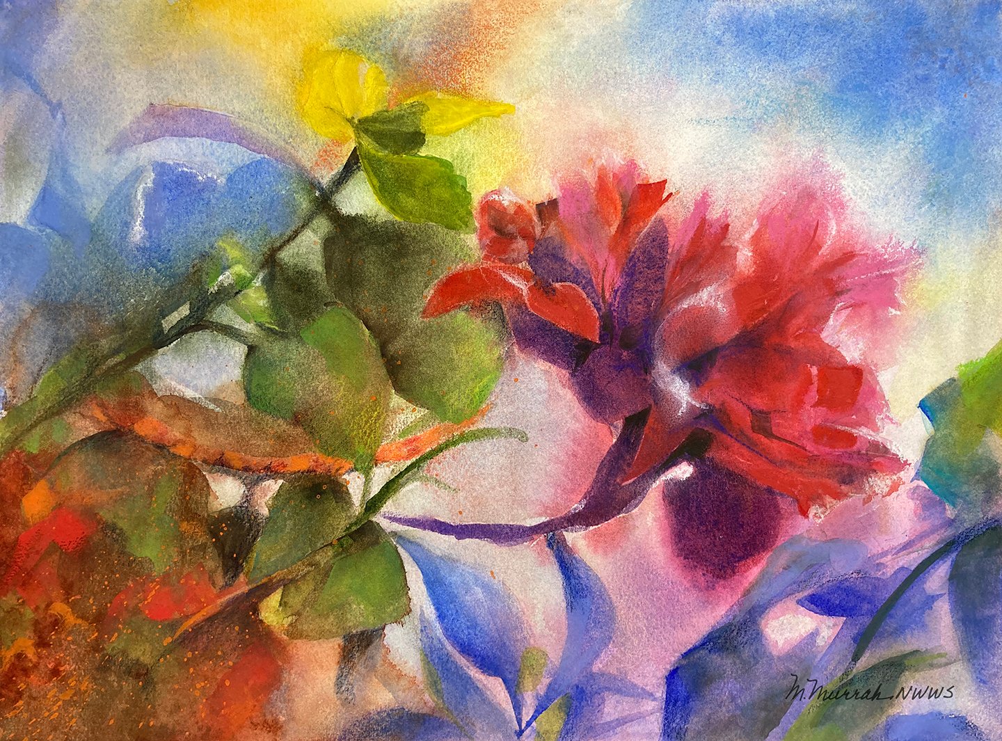 Flowers in Mixed Media
