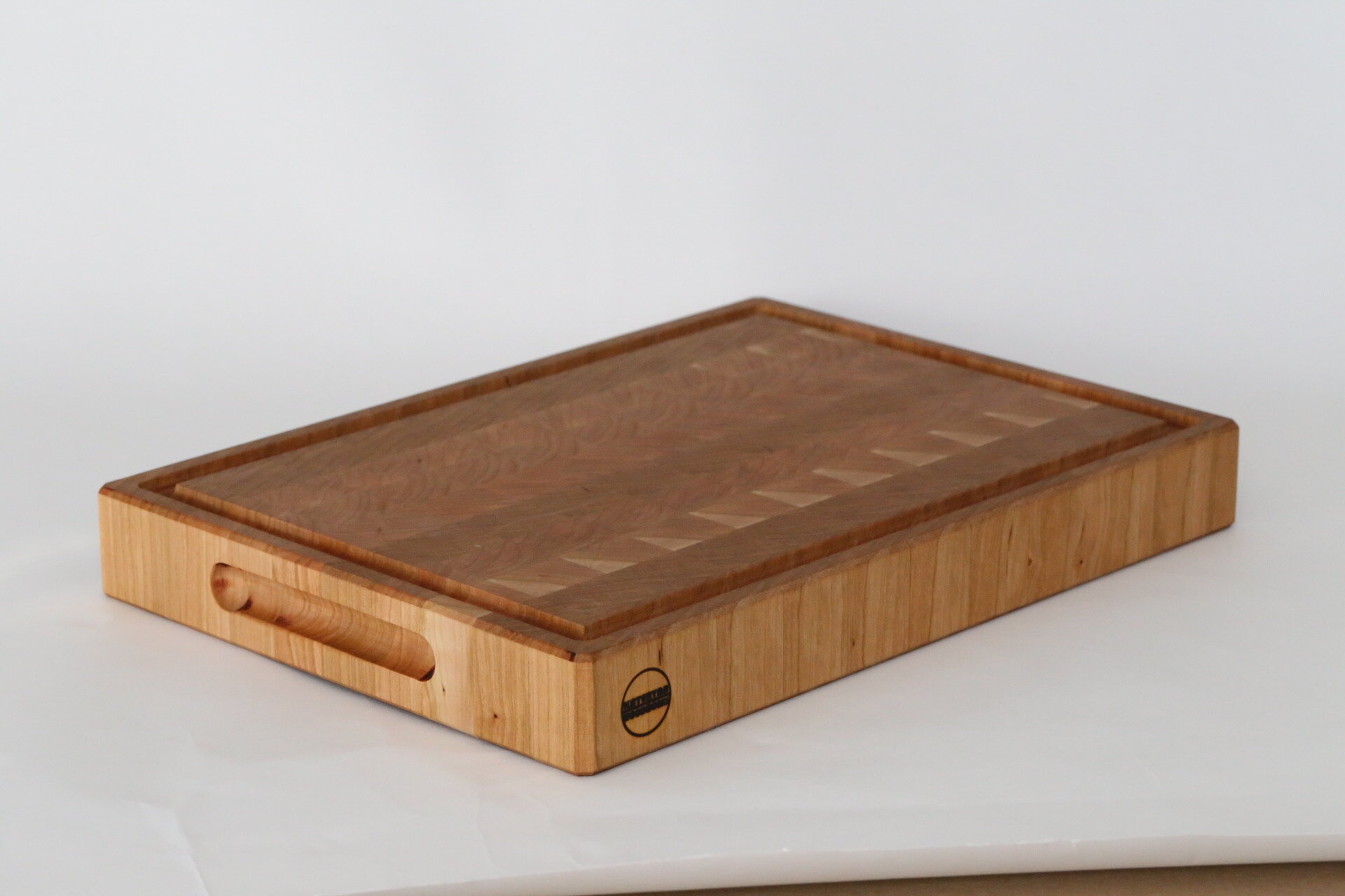 Hickory Wood End-Grain Cutting Board 