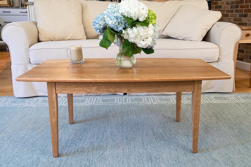 Our Cherry wood Boat Coffee table 🍒 perfect addition to any living room! 
🪵 
We can also make it in maple or walnut wood. Contact for pricing. 

Head over to our website to purchase yours! 
📸
@katerynabranding