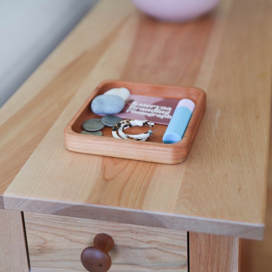 New Product Alert🚨 The perfect solution to organize the small things in your life. 
.
.
Find yours at Kat-wood.com or in the link in my bio. 
.
.
#home #organization #homeorganization #tray #wooden