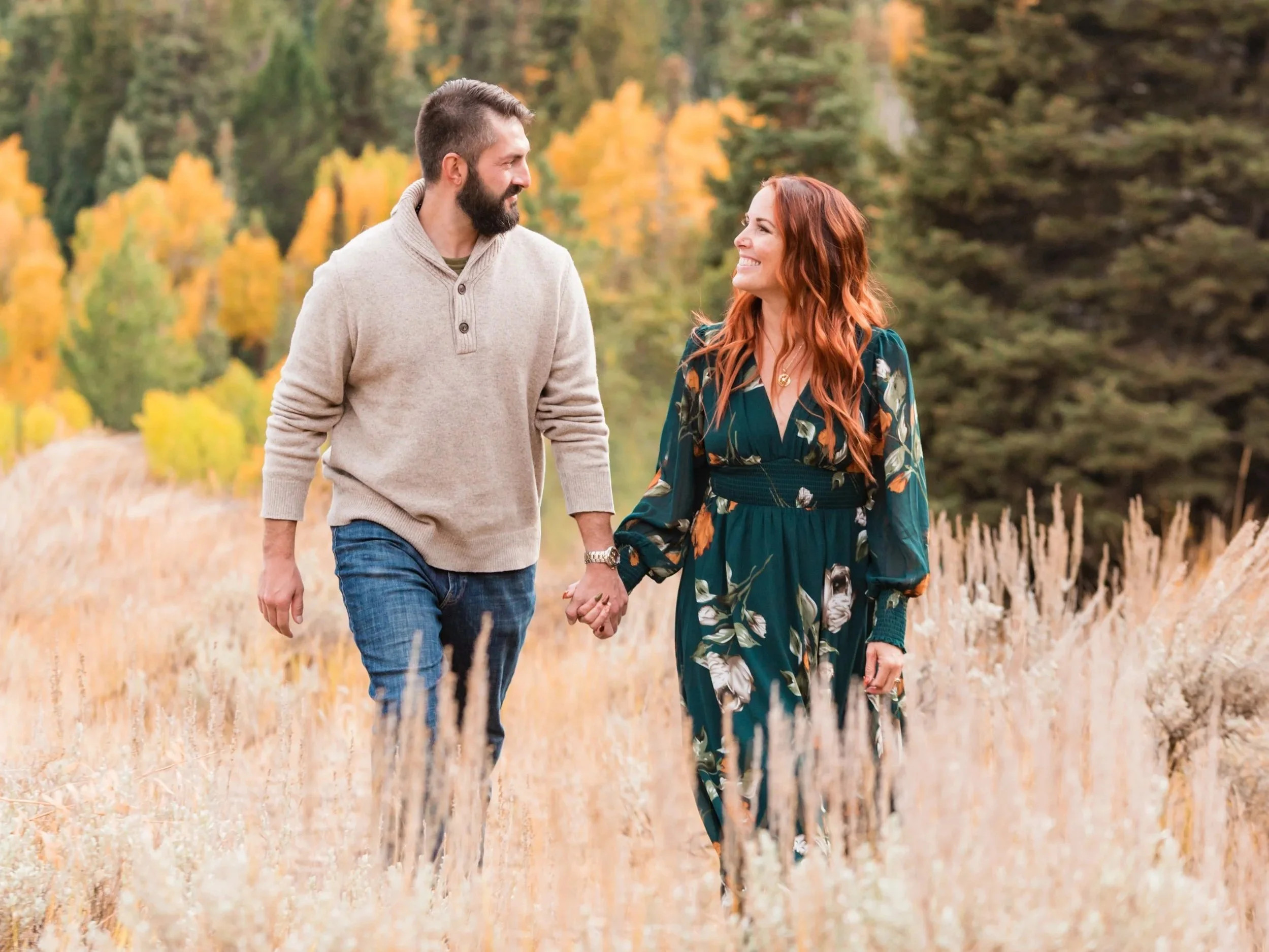 Baltic Born Deep Green Floral, Fits M/L (photo by Cierra Madill)