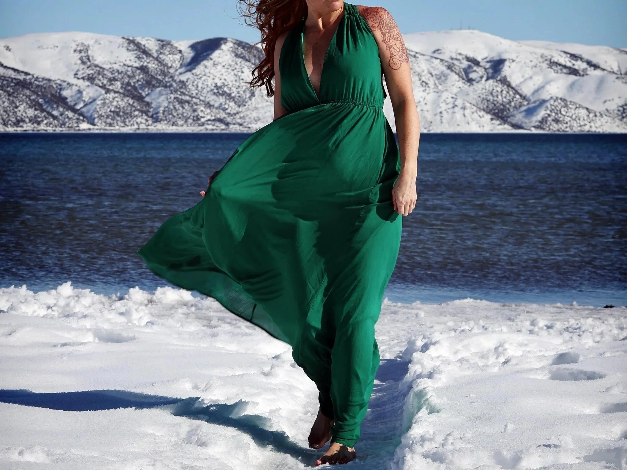 Green Dress, Lulus, fits size S/M/L (photo by Brian Nicholson)