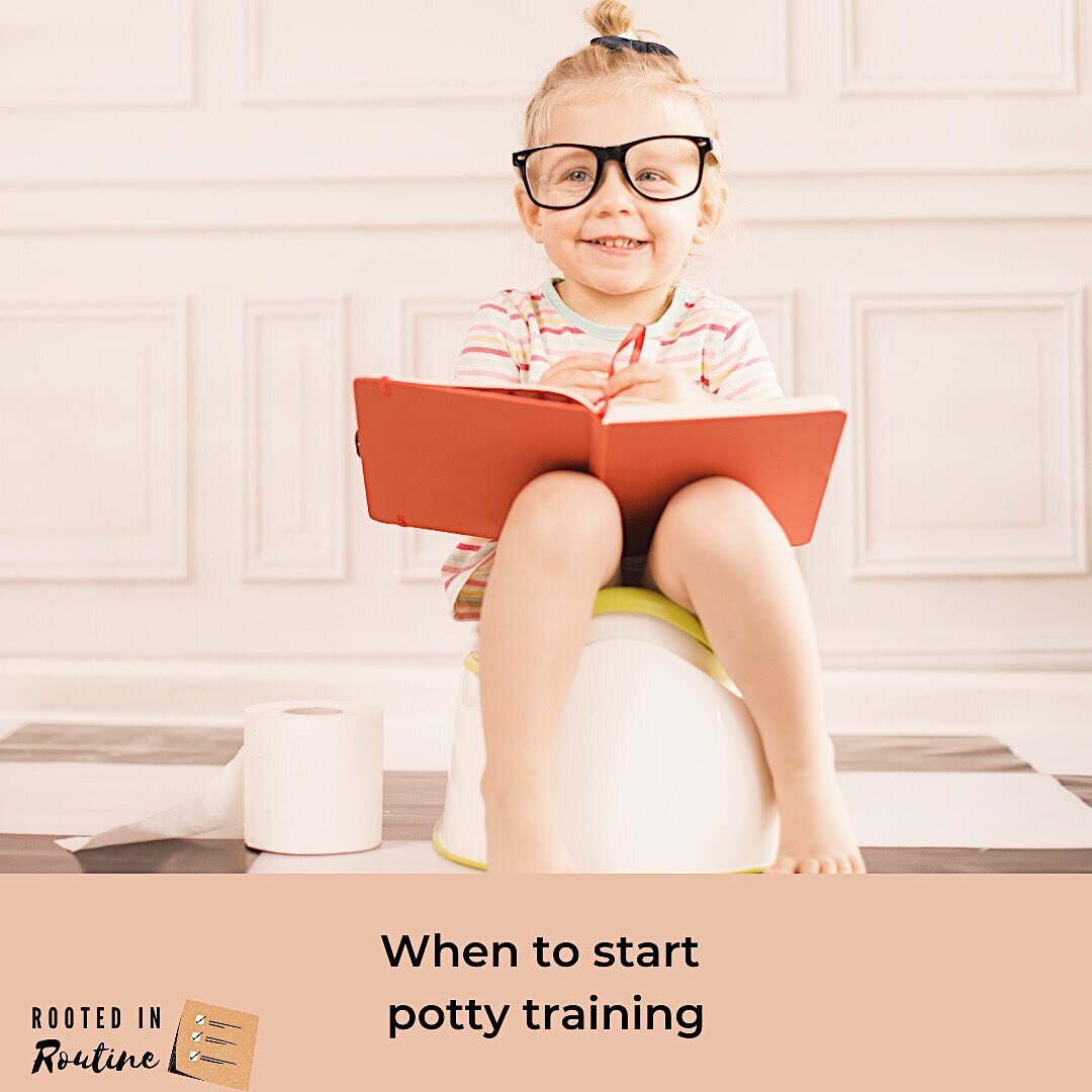 The number one question I get asked when it comes to potty training is&hellip; when should I start?! This answer is - it depends! Let&rsquo;s break it down...⤵️:
.
🤍 I recommend starting the *prep work* around 18-24 months or even earlier 😱 Yes, th