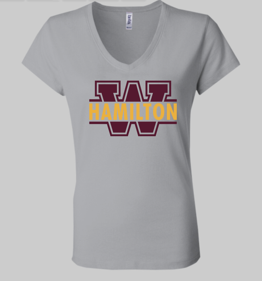 Hamilton BELLA + CANVAS Women’s Jersey V-Neck Tee