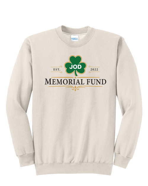 JOD Memorial Fund Crewneck Sweatshirt - Will Ship or Pick up 9/19