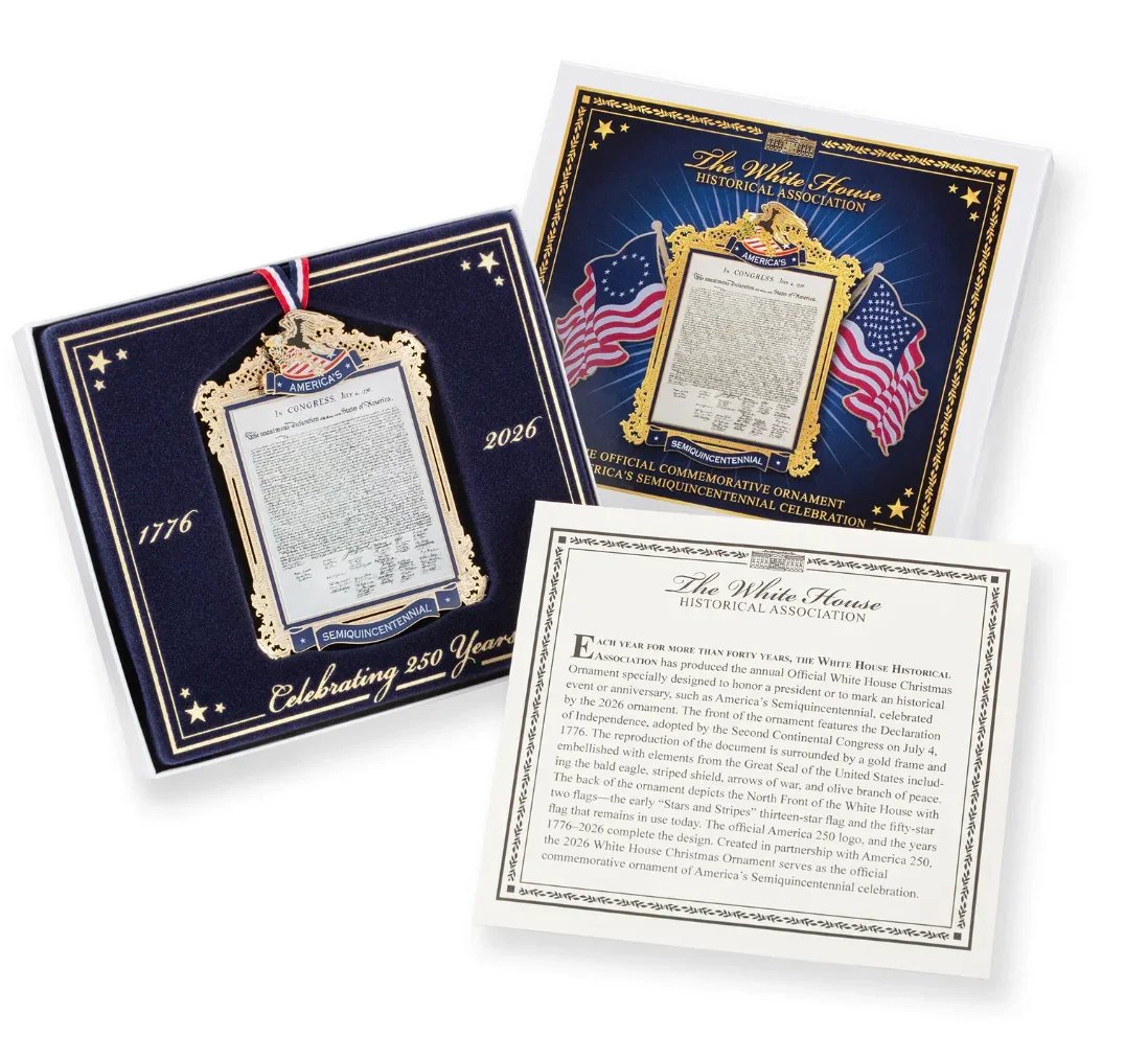 The Official Commemorative Ornament of America’s 250th Anniversary Celebration