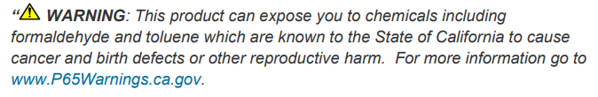 Update on California Prop 65 Changes