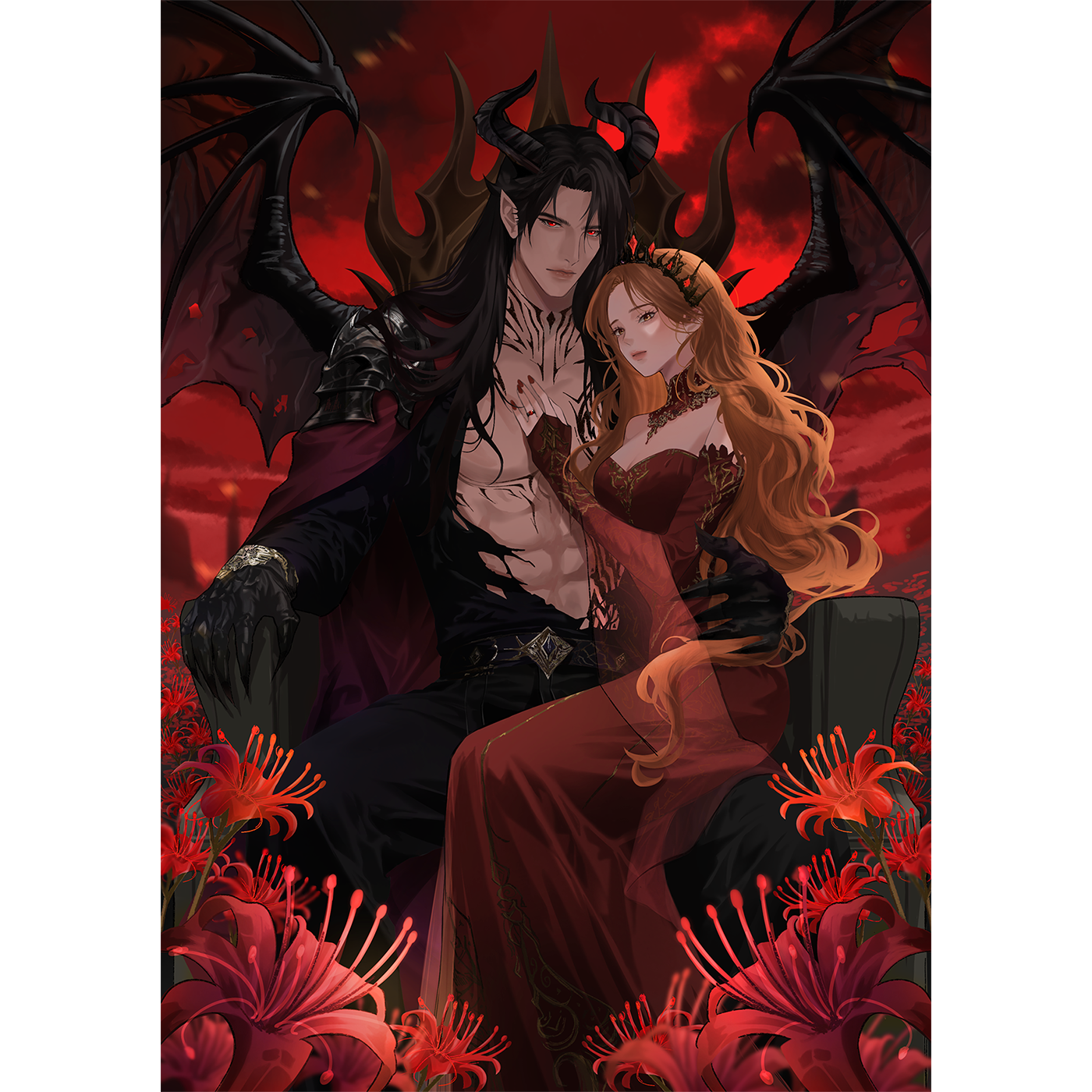 "King & Queen of Shadows" Print