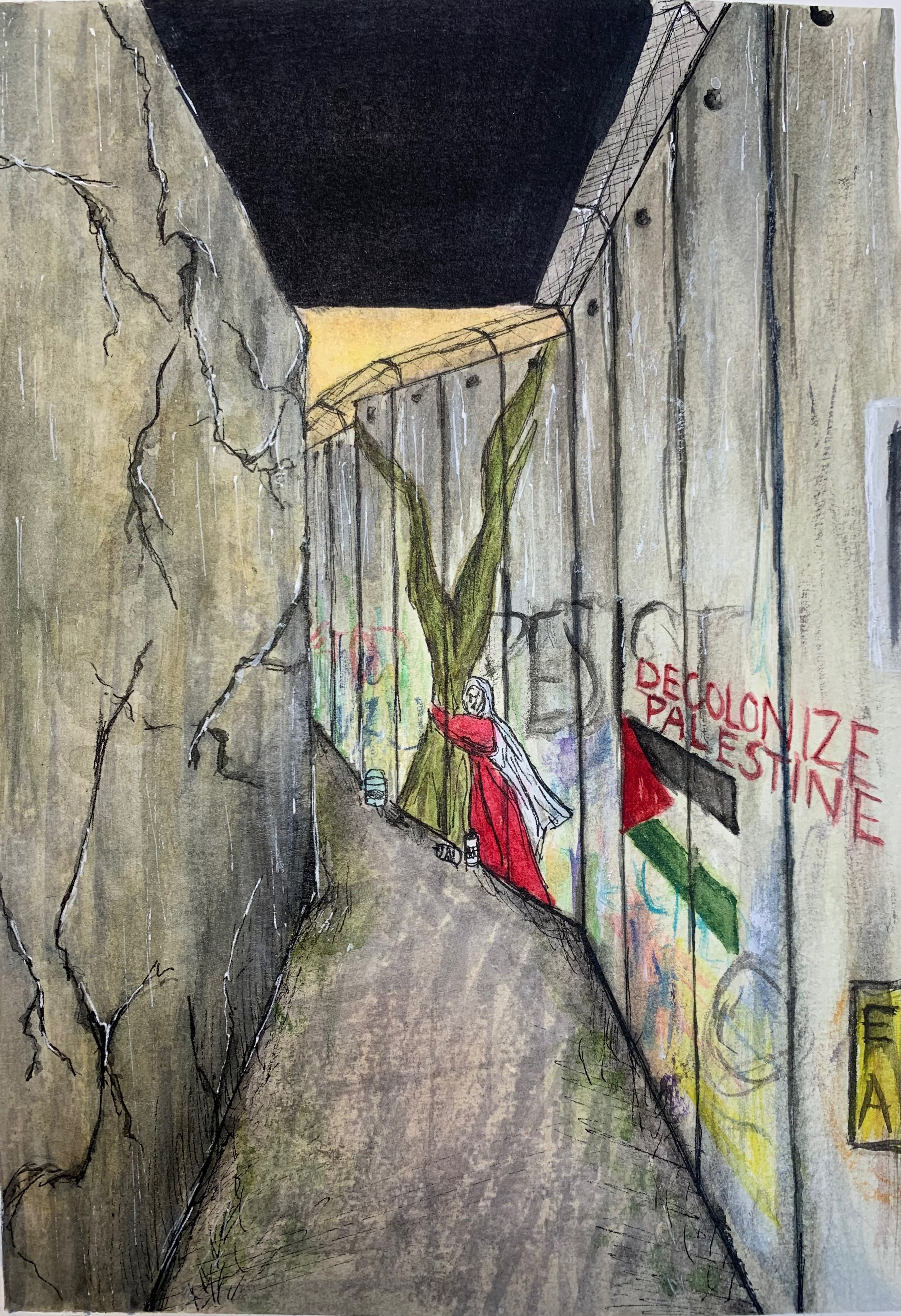 Conceptual design for an immersive experience based off a piece of music for Scene Design IIA class at UNCSA.